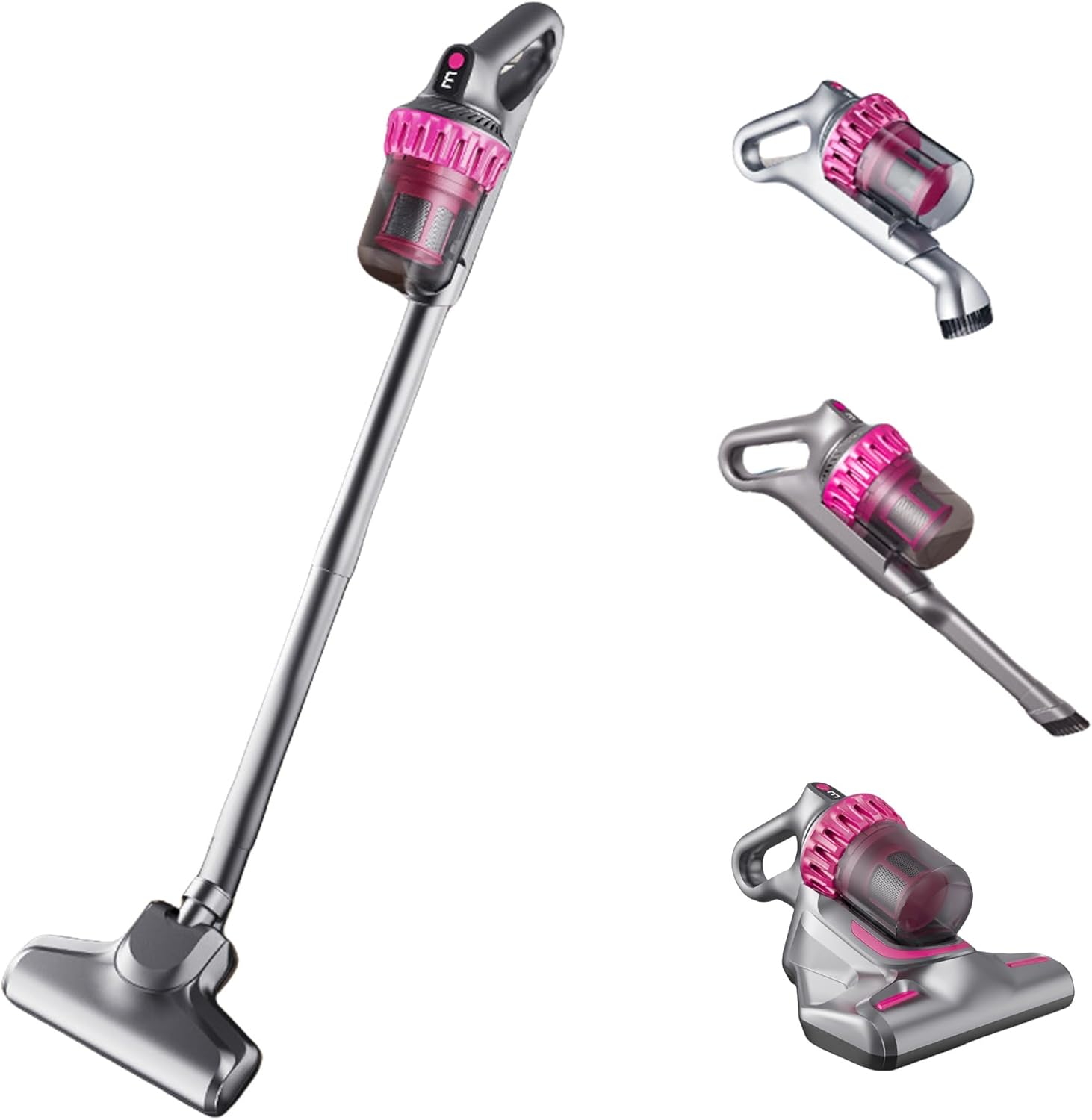 3 in 1 Household Cordless Vacuum Cleaners 10Kpa Suction, Handheld Vacuum with 3 Adjustment, Portable Vacuum Cordless Type-C Fast Charge and Multi-Filter for Hard Floor Carpet Pet Hair