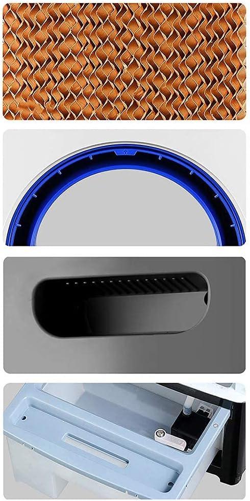 Air Cooler for Home Office Evaporative Coolers Portable Air Conditioner Fan, Evaporative Cooler 3 Fan Speed, Conditioner Super Quiet Humidifier Misting Fan For Home Office Bedroom