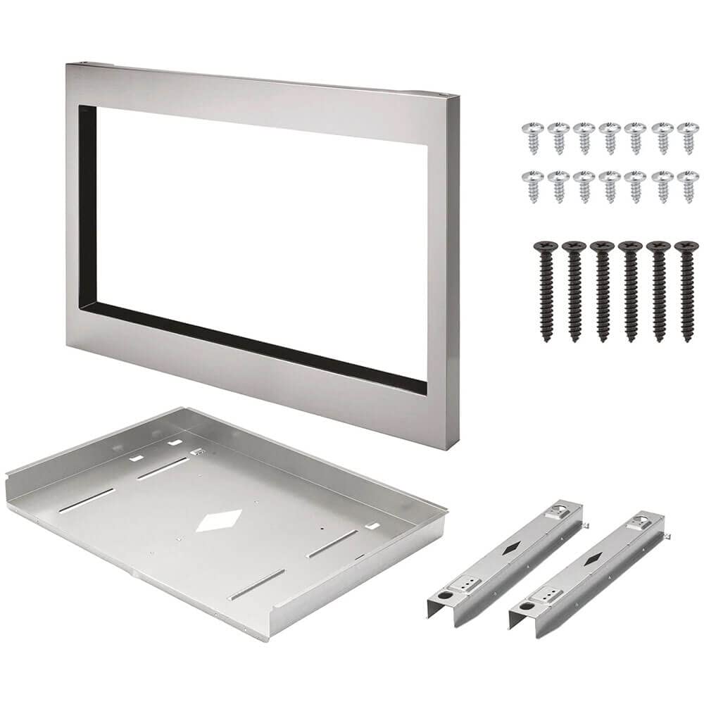 Gallery 27 in. Trim Kit for Built-in Microwave Oven in Stainless Steel