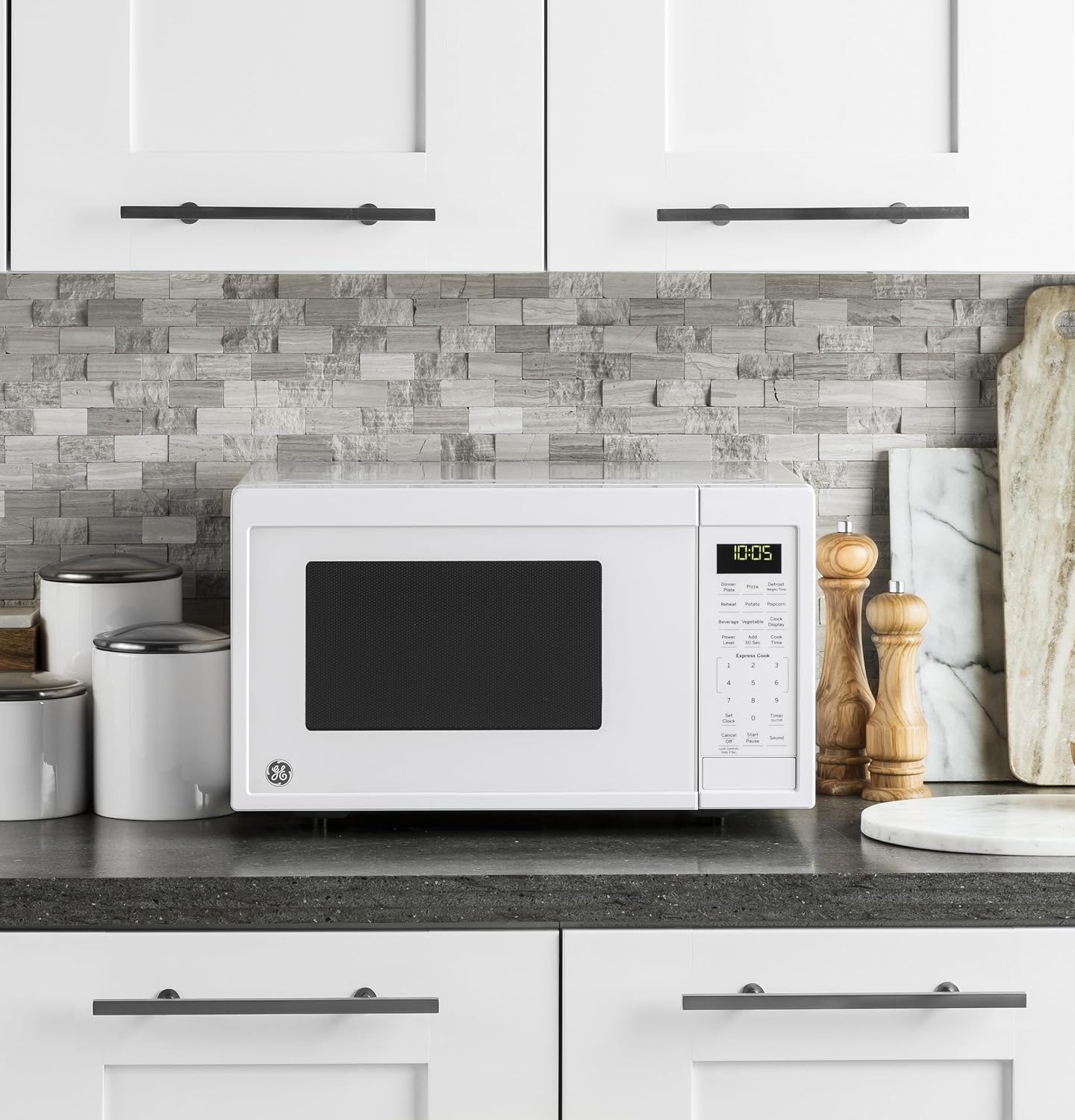 GE countertop Microwave ovens, Small, White