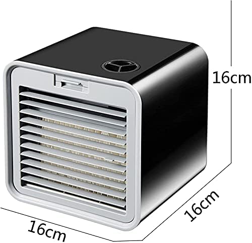 Portable air Conditioner Air Cooler Portable Cooling Fan Built-in 380ml Water Tank 3 Adjustable Speeds USB Personal Table Fan for Home Office and Room