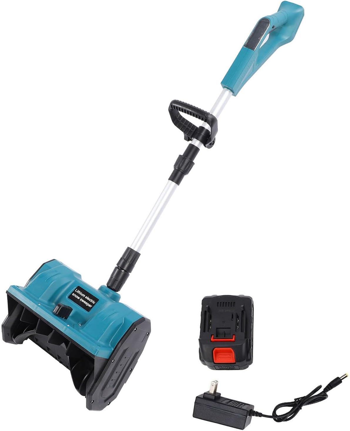 Battery Powered Snow Shovel, Efficient Snow Clearing, 12.5in Width, 6.3in Depth, 26ft Throwing Distance, Ergonomic Design, Lightweight and Compact (US Plug)