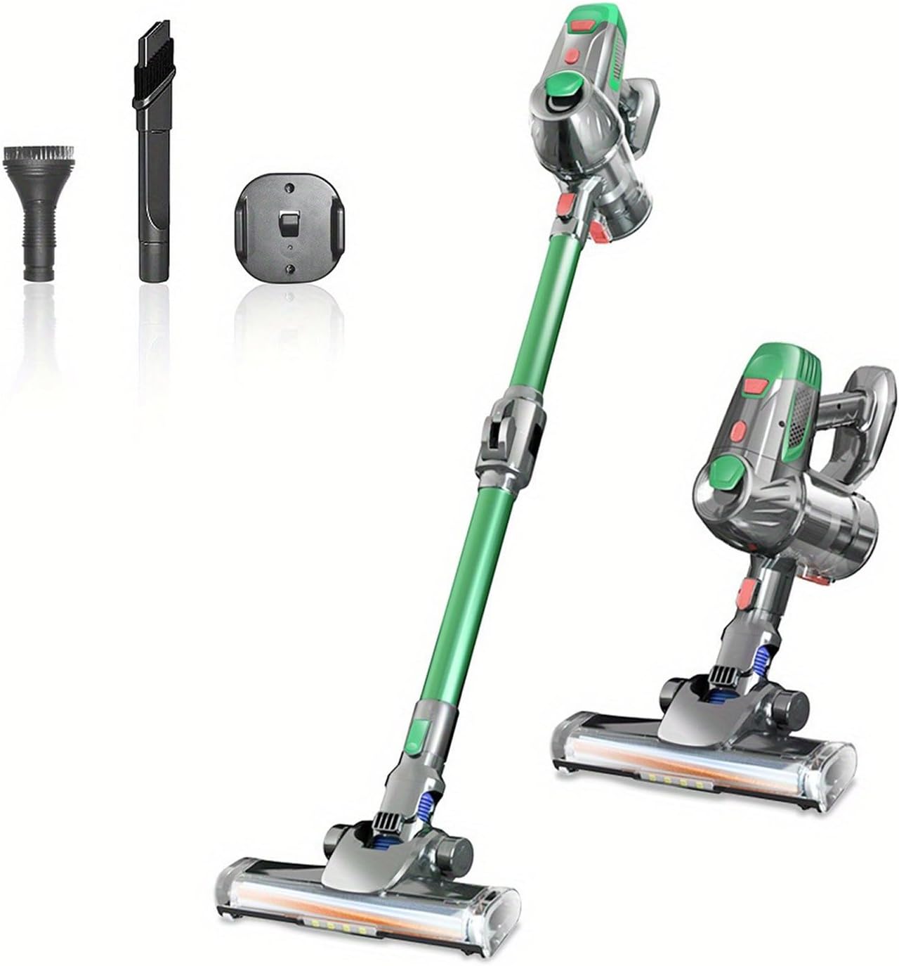 Cordless Car Vacuum Cleaner, Foldable Stick Vacuum Cleaner, 150W/11Kpa Lightweight Upright Vacuum Cleaner for Pet Hair/Carpet/Hard Floor