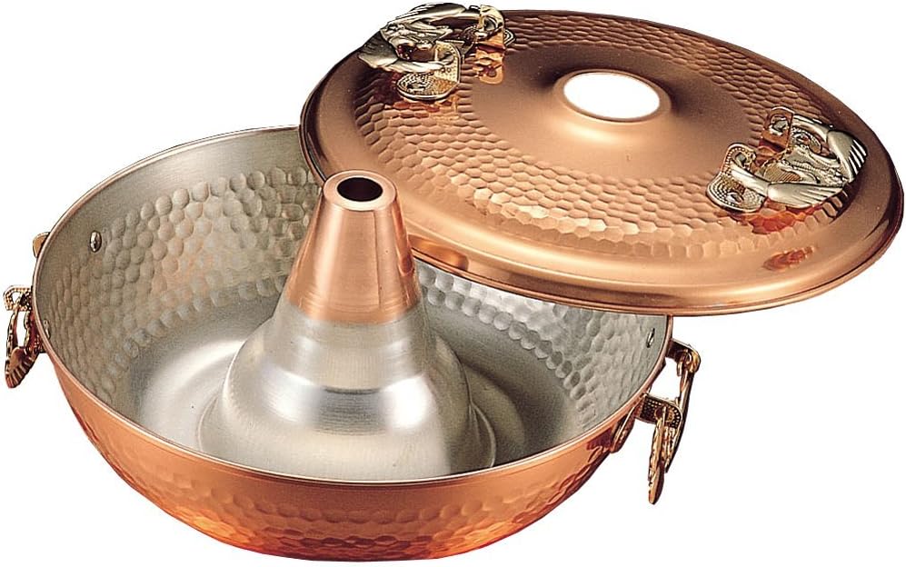 Takekoshi Kogyo Takekoshi Copper Shabu Pot, Kiyo, 10.2 inches (26 cm)