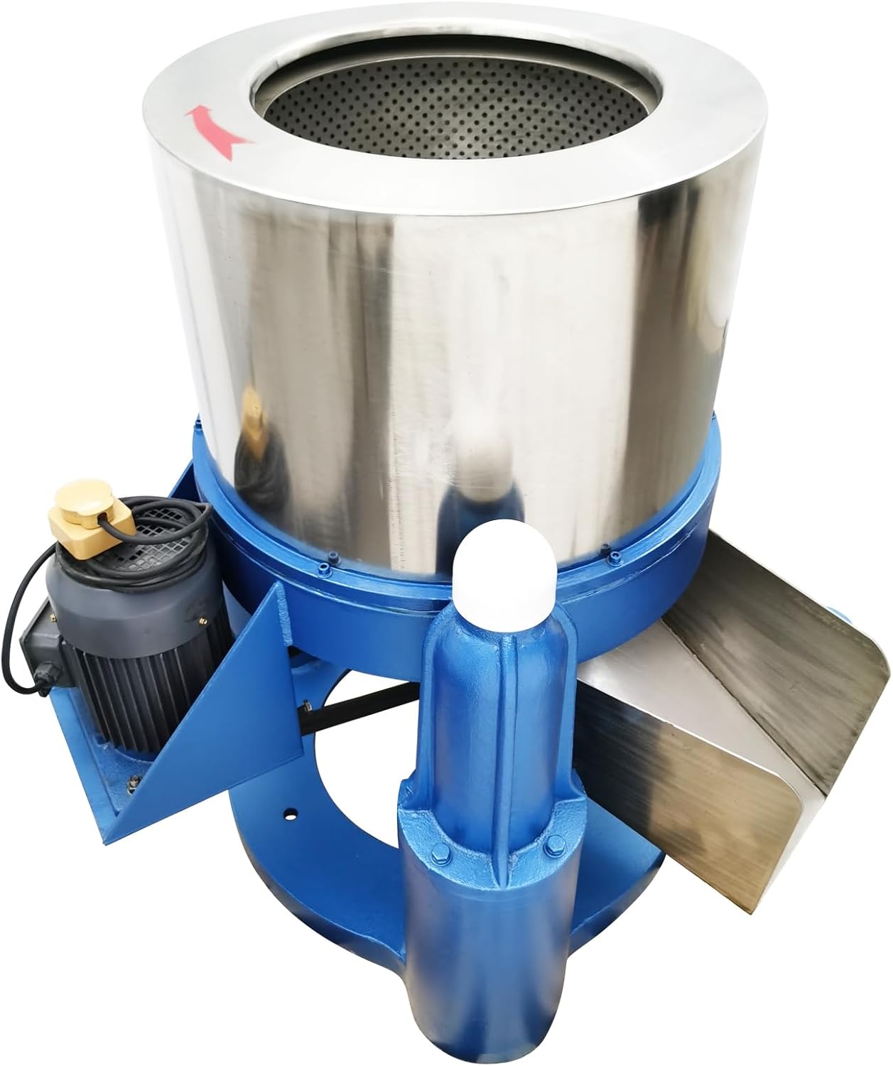 Industrial Centrifuge Hydro Extractor Dryer Machine 110LB Laundry Spin Dryer Extractor Stainless Steel Cloths Dewatering Machine Biomass Oil Extraction Solid-liquid Separator 3000W 220V