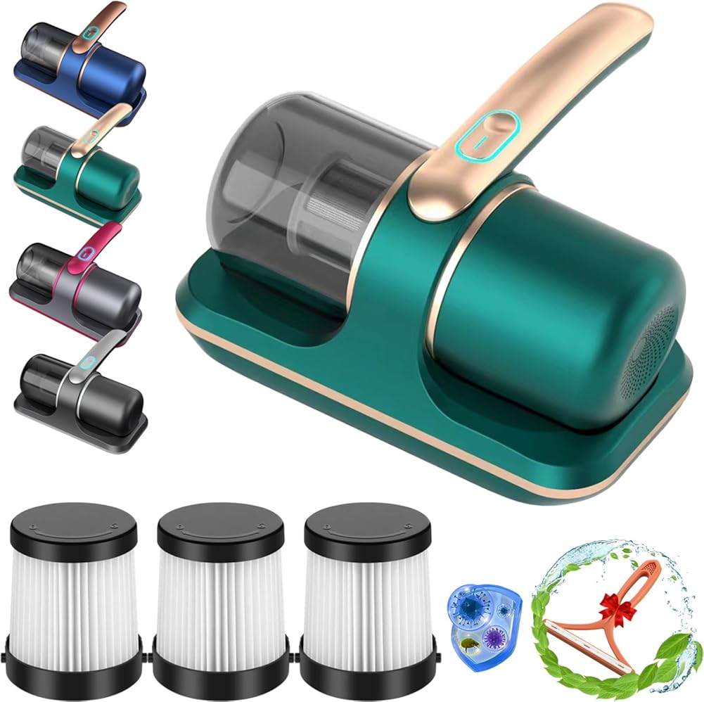 Isterilize Handheld Vacuum for Mattress, Sleep vac UV Handheld Vacuum by Isterilize, Vibrate 8,000 Times per Minutem (Green)