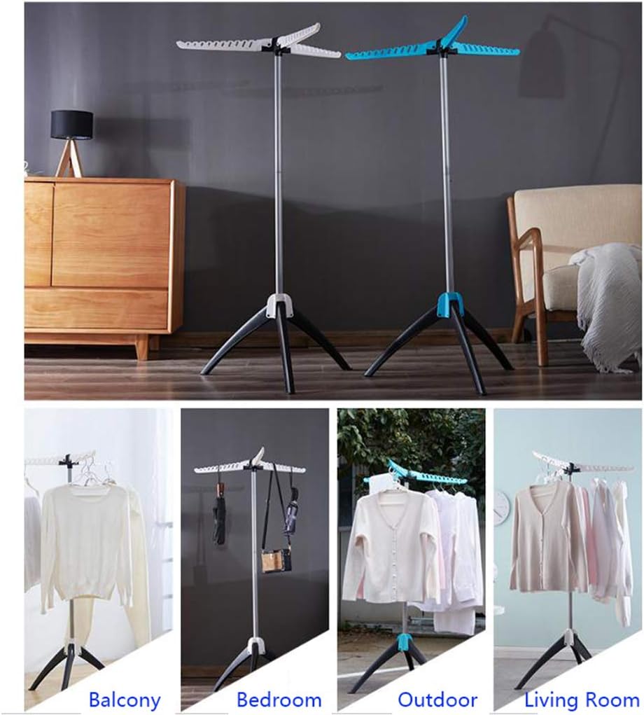 Laundry Rack, Foldable Clothes Airer, Drying Racks Sturdy Clothes Rail Stand Three Armslothes Drying Rack for Indoor/Outdoor Space Saving