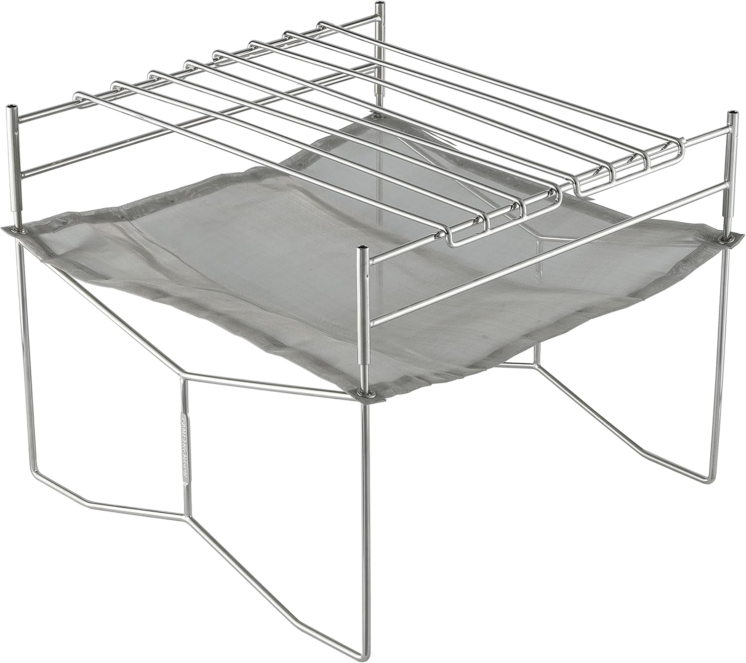 NANGOGEAR 11105-H2 (SOLO-303-H2) Bonfire Stand, Stainless Steel Mesh, Solo Grill, Large