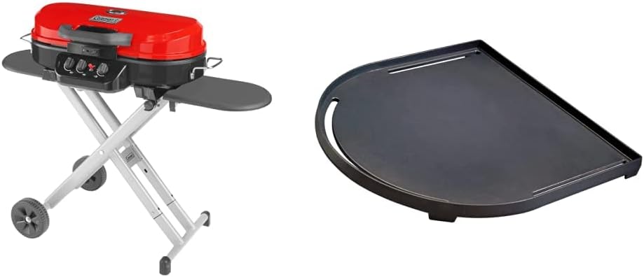 Coleman Roadtrip 285 Portable Propane Grill + Cast Iron Griddle & Grill Grate