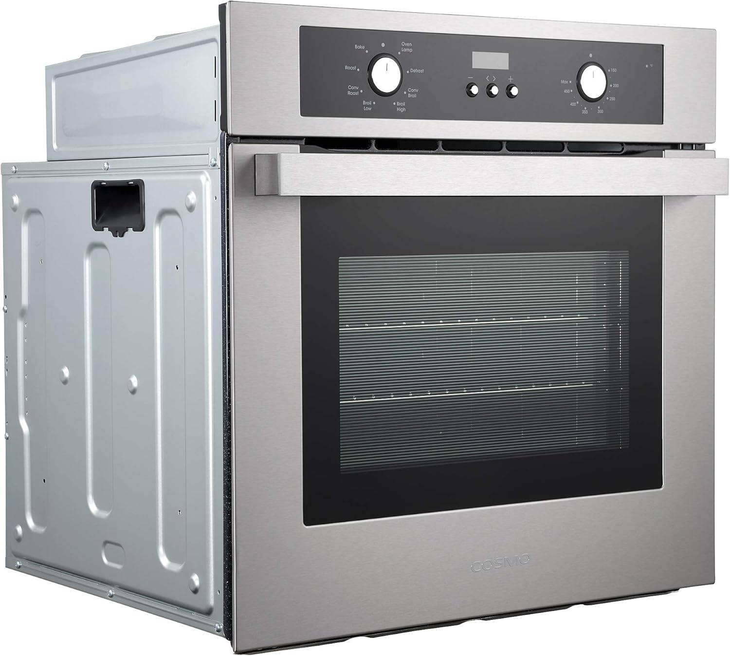 COSMO C51EIX 24 in. Lumin Collection 2.5 cu. ft. Electric Wall Oven, 8 Functions & Turbo True European Convection in Stainless Steel
