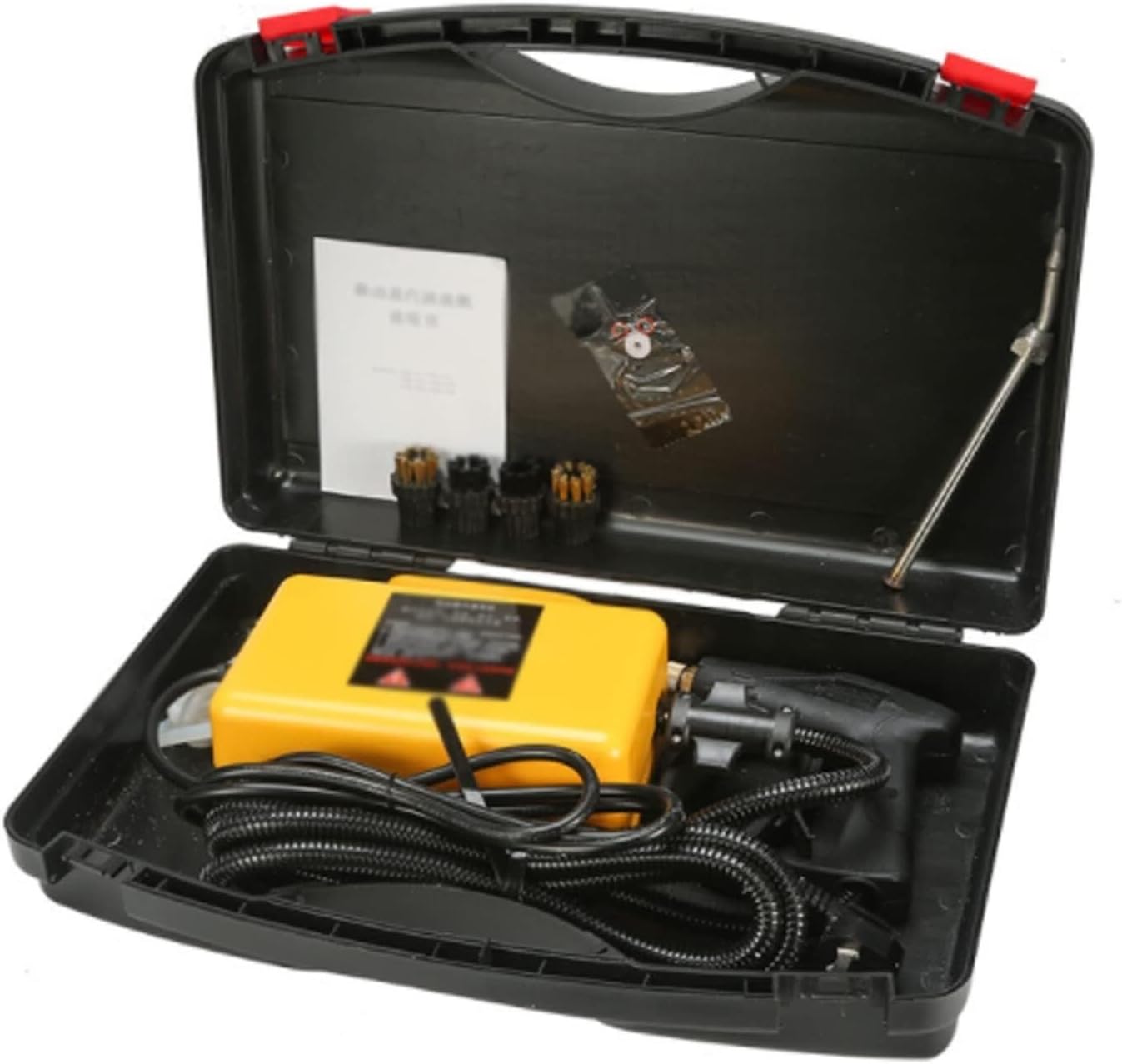 High Pressure Steam Cleaner Hand-held Portable Steam Cleaning Machine Automatic Pumping(Yellow,110v)