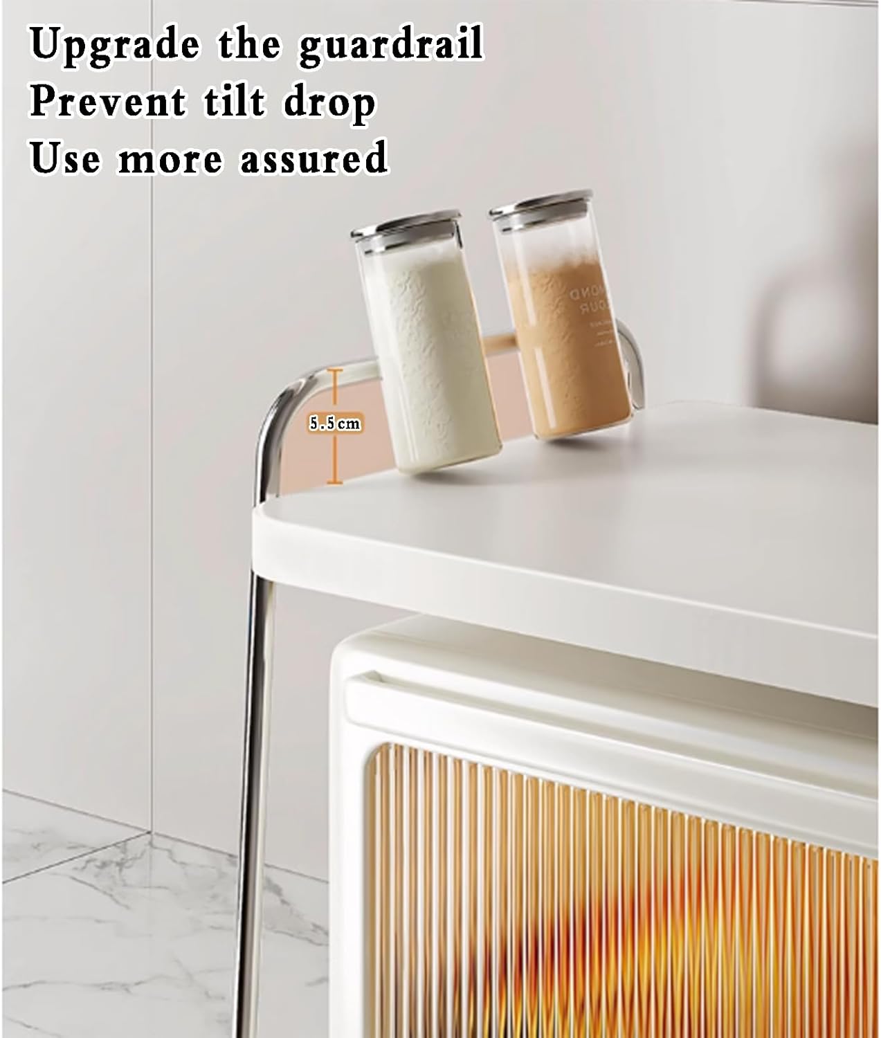 microwave stand, microwave stand,Kitchen Microwave Stand, Bakers Rack, Microwave Stand, Industrial Coffee Bar Station, Kitchen Bakers Rack for Spice, Microwave Stand countertop (Size : L)