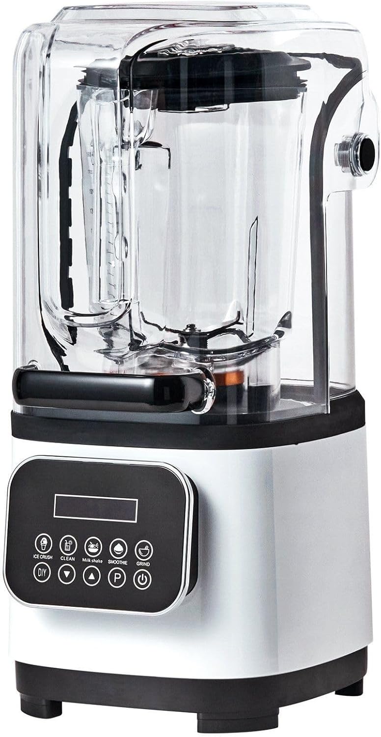 Professional with Shield, Commercial Countertop Blenders, 68 oz Jar Combo, Stainless Steel 9 Speed & 5 Functions, compatible with Shakes, Smoothies, Peree, and Crush Ice, White