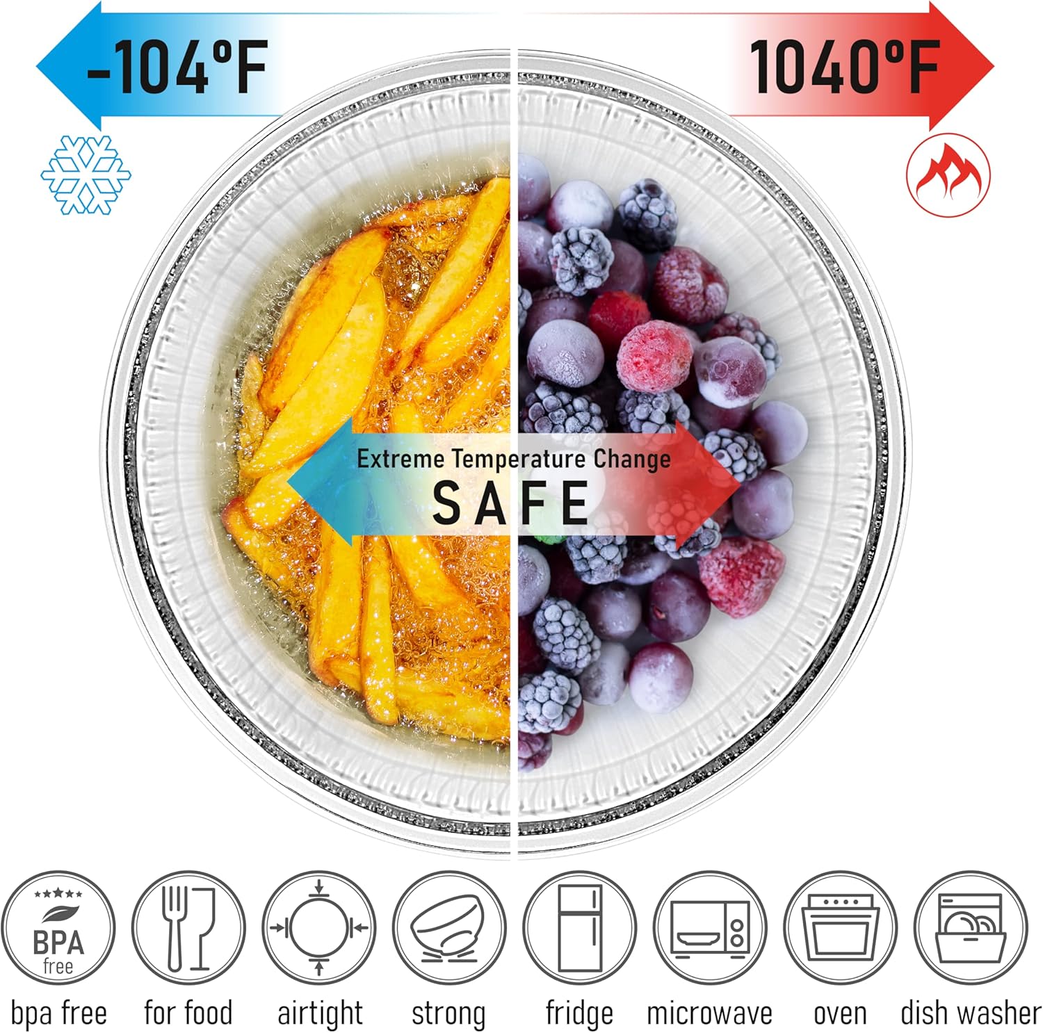 Stackable Space-Saving Set of 5 Nesting Glass Bowls with Acacia Lids for Foodprep, Storage, Mixing & Cooking - Microwave & Oven-ready BPA Free Durable Heat Resistant Inert Borosilicate Glass