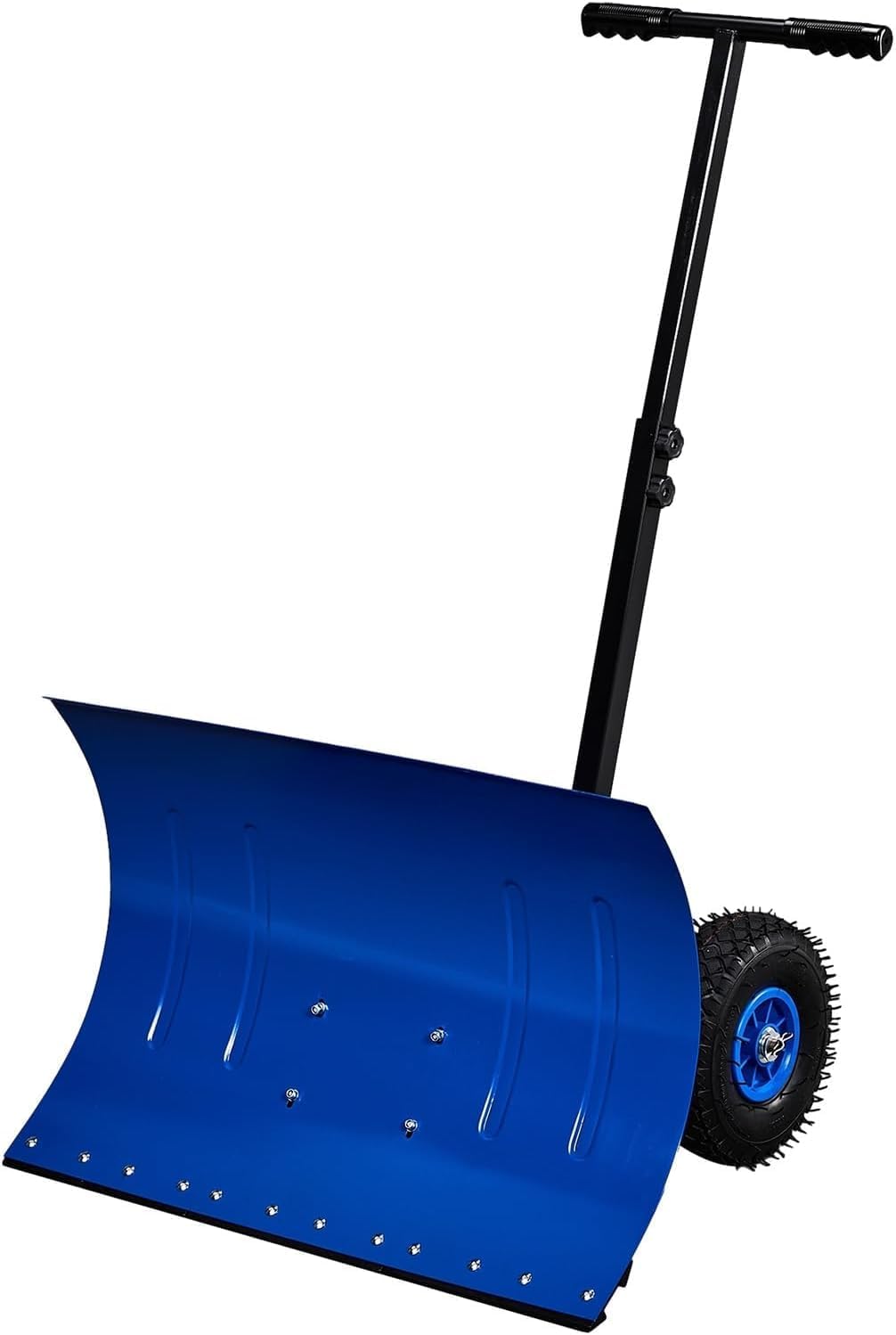 TUFFIOM Snow Pusher Shovel for Driveway with Wheels, 29