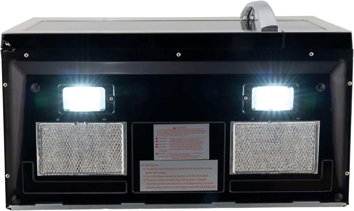 Tough Grade 1.48 Cu. Ft. Stainless Steel Over-the-Range Convection Microwave Oven | 120V | Touchpad Controls, +30 Sec Instant Start, Rear Vent Option, 13.5