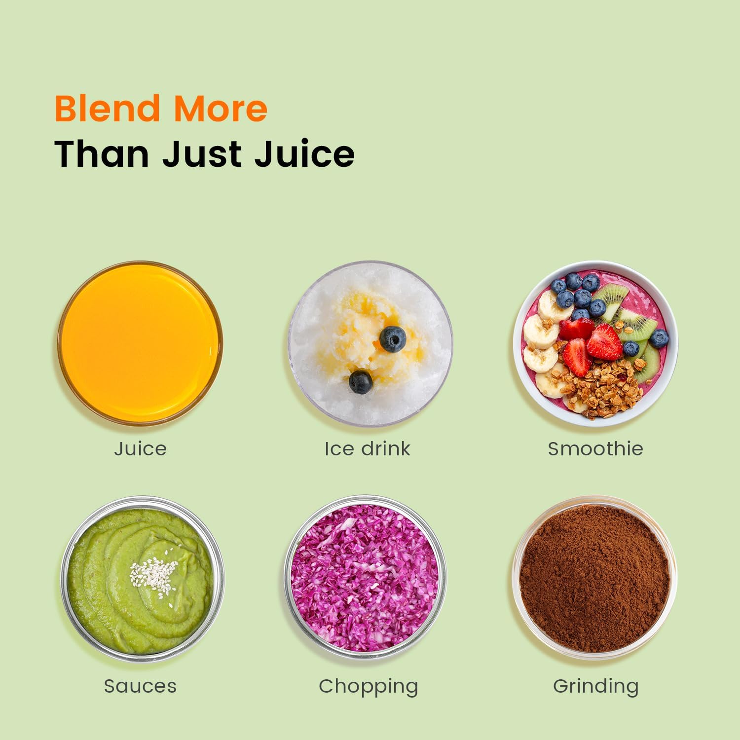 CRANDDI Professional Smoothie Blender, 80oz Countertop Blenders for Smoothies, Shakes & Ice Crushing, 1500W Compact Commercial Kitchen Blender with Stainless Steel Blade, 120V, K96