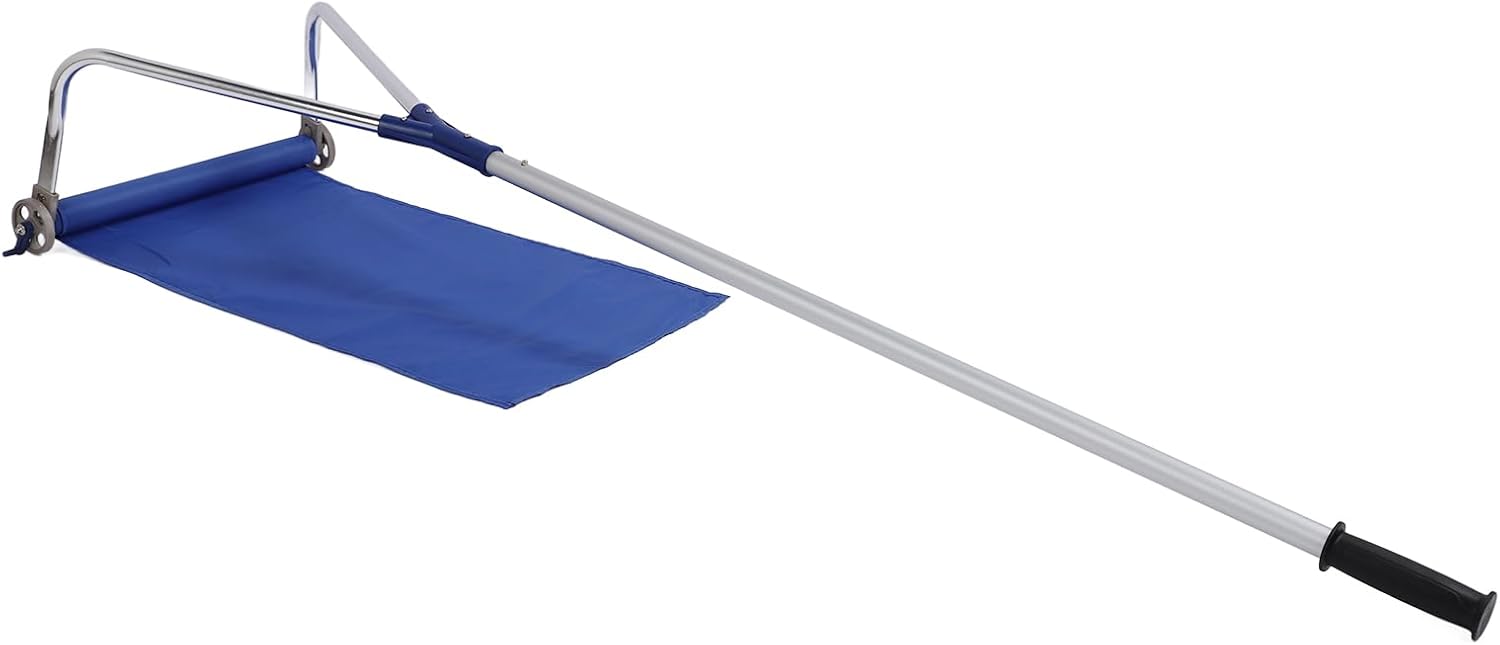 Snow Roof Rake, 6.5M Adjustable Aluminum Roof Snow Removal Tool with Wheels Oxford Slide Non Slip Handle for Wet Leaves