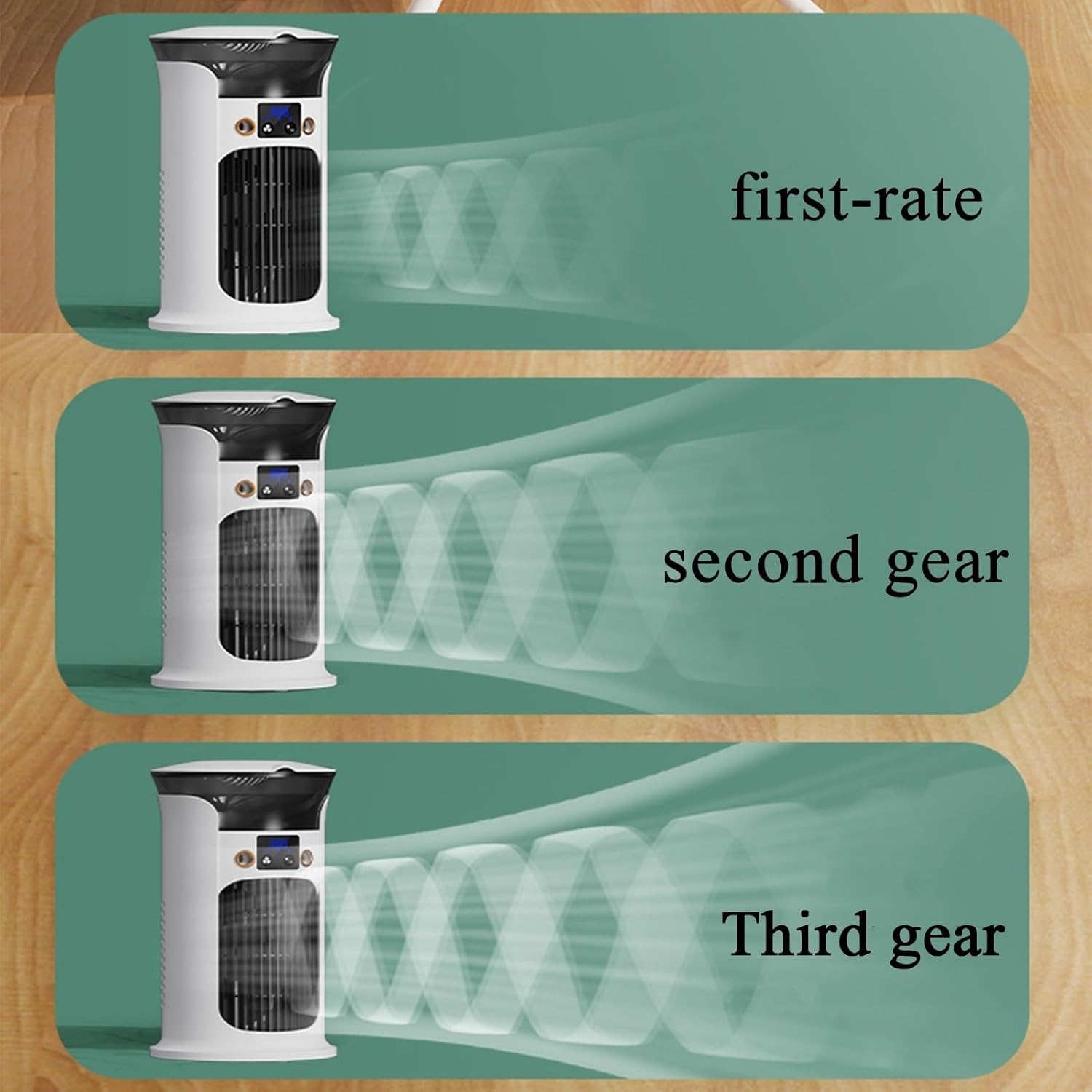 Portable Air Conditioners, Portable AC Unit With Remote Control, Powerful 3 Speeds Evaporative Air Cooler Personal Mini Air Conditioner Portable For Room Office Bedroom(B)