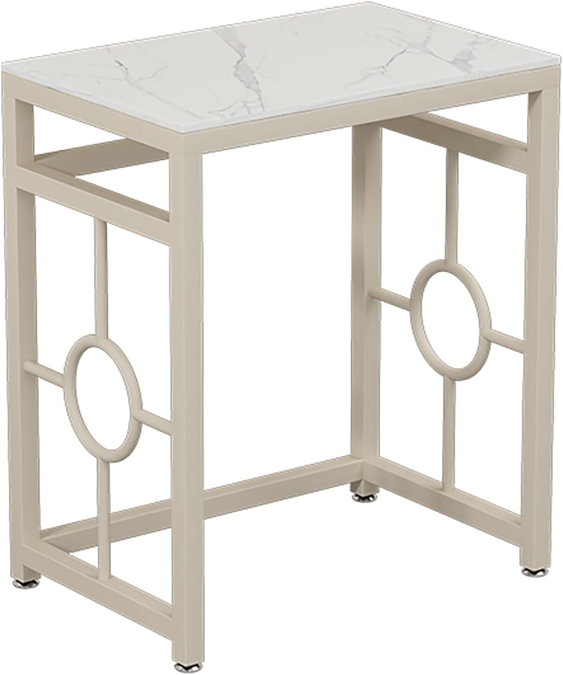 Robot Vacuum Stand Cabinet,Sweeping Robot Storage Rack,Entryway Hallway Robot Vacuum Cleaner Shelf,Small End Tables for Bathroom,Multi-Functional Fish Tank Stand(Off-white,70*40cm/27.5*15.7