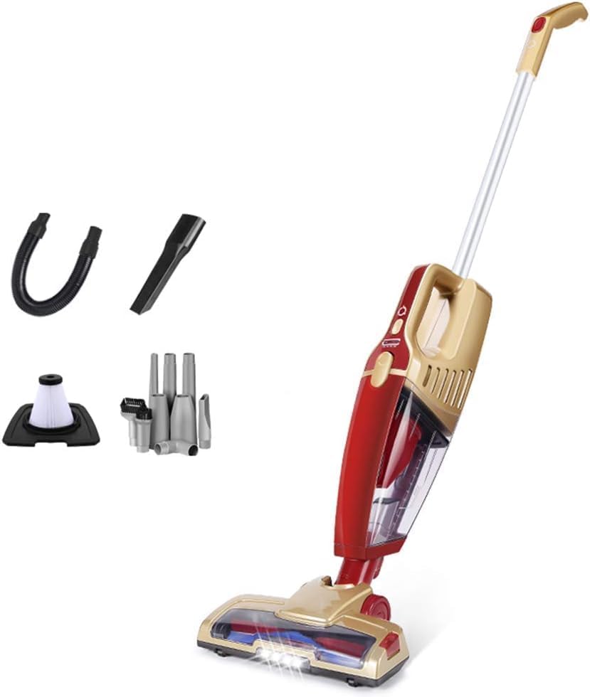 Handheld Vacuum Clean,Upright Vacuum Cleaner Cordless Vacuum Cleaner 2 in 1 Handheld Stick Vacuum with Rechargeable Li-Ion Battery and LED Brush, Stick Handheld Vacuum Cleaner for Carpet Car Pet Hair,
