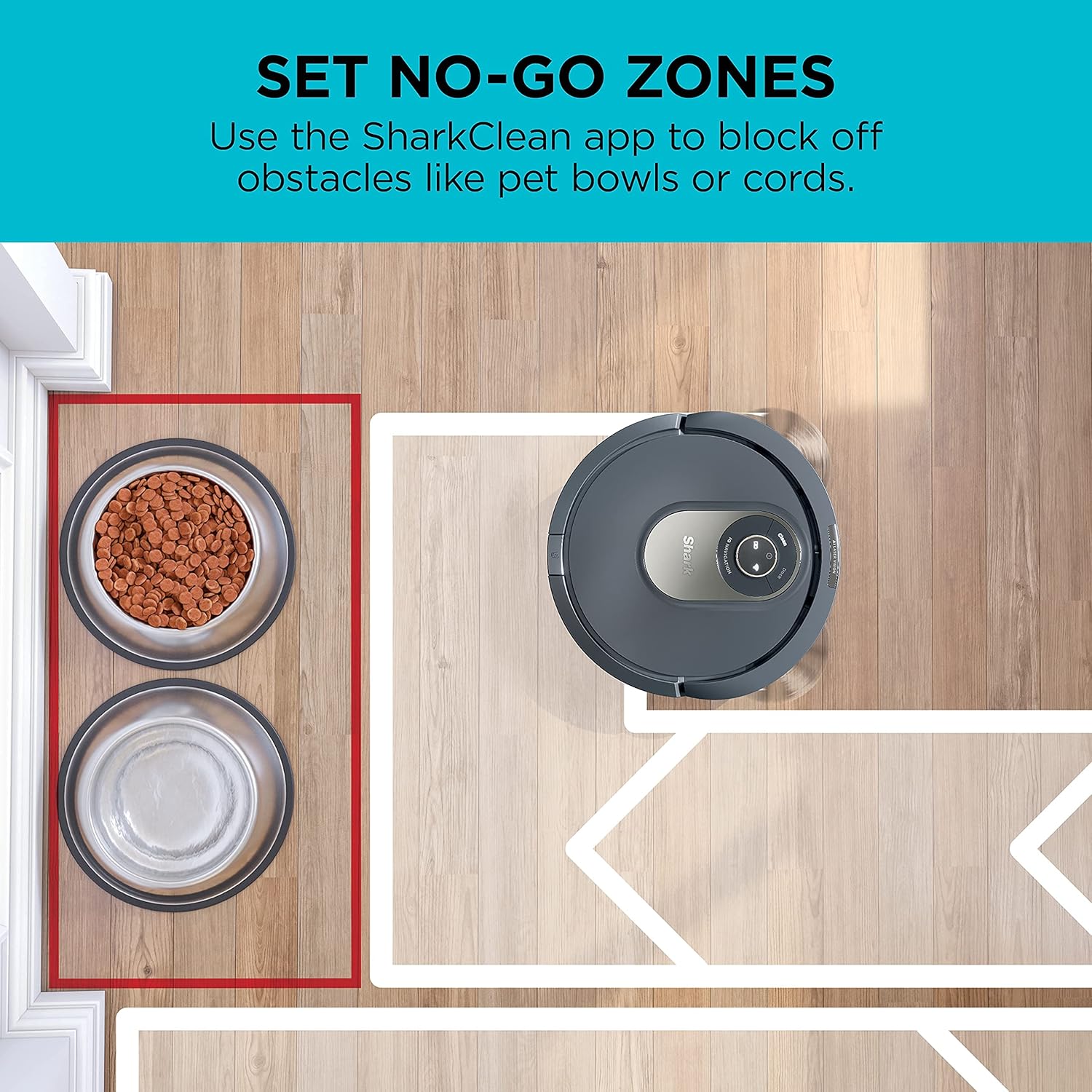 Shark AV2001 AI Robot Vacuum with Self-Cleaning Brushroll, Compatible with Alexa (Renewed)