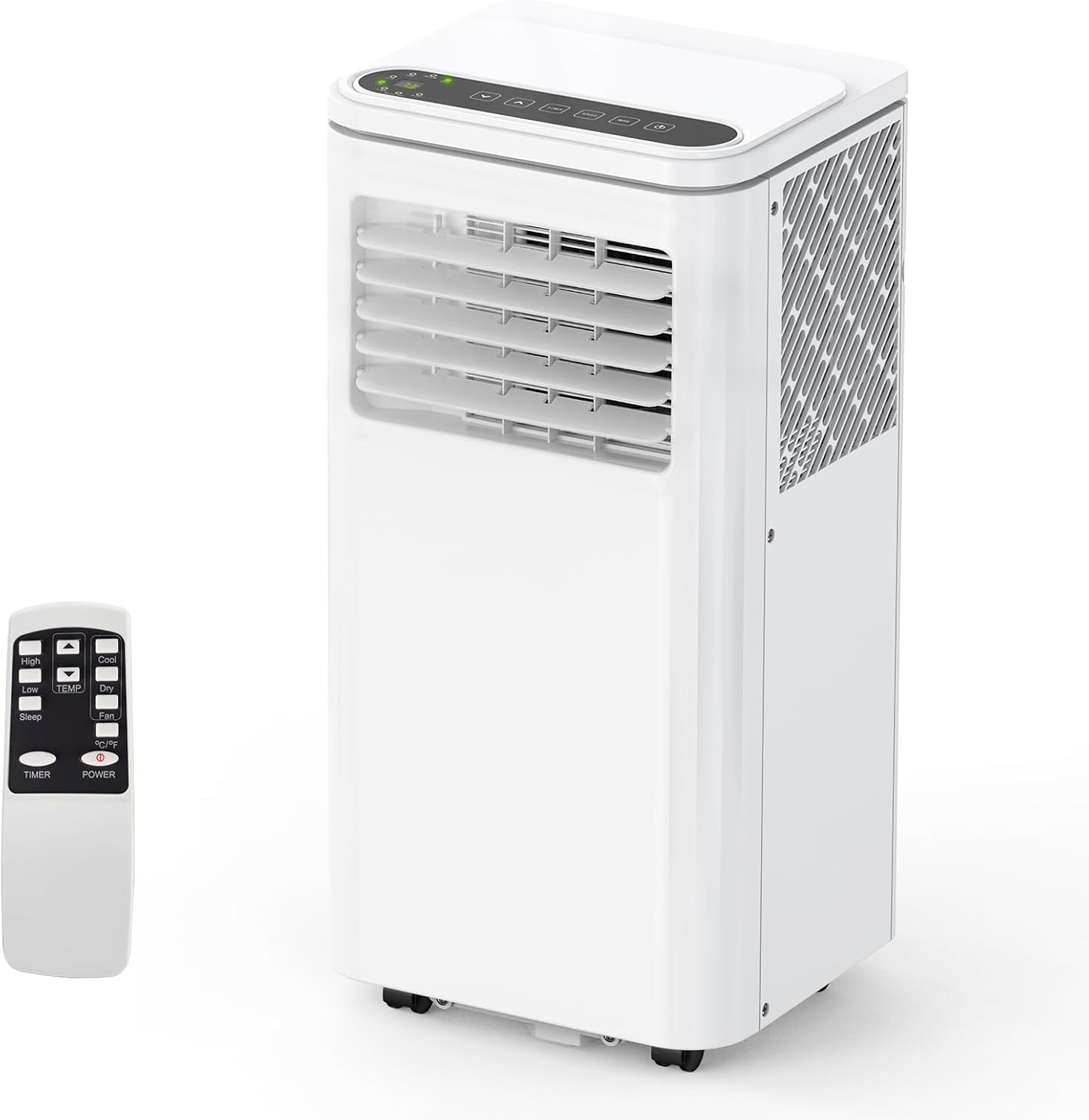 Portable Air Conditioner, 3 In 1 AC Fast Cooling Up to 450 Sq.Ft,10000 BTU Mini Air Cooler with LCD Display Remote Control, for Room & Office