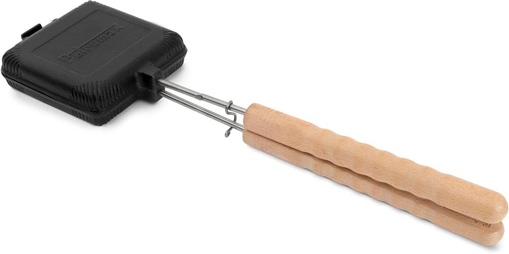 Petromax 13784 Outdoor Hot Sandwich Frying Pan, Double Sided Camping, Sandwich Iron