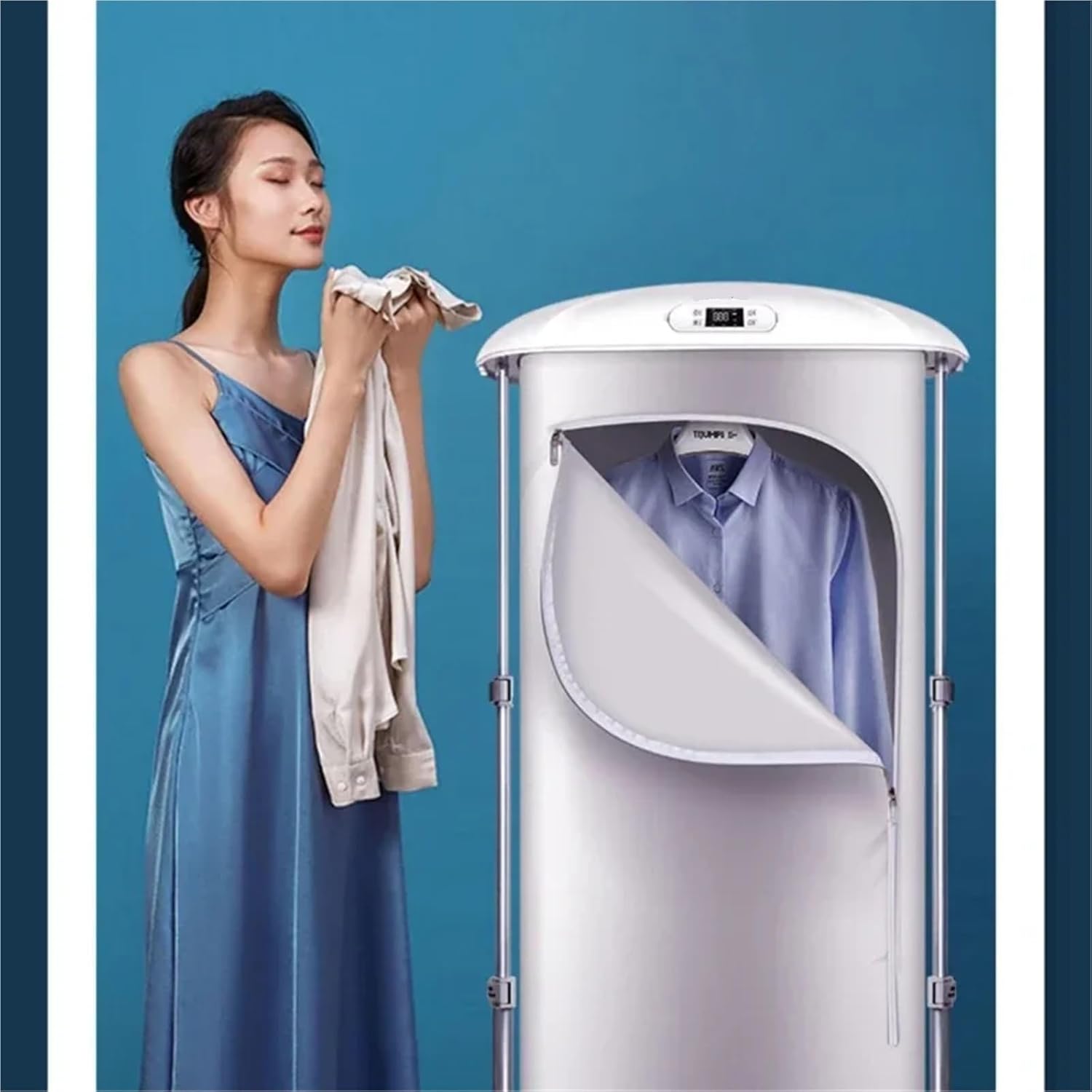 Portable Clothes Dryer, Portable Garment Steamer Foldable Handheld Steam Iron Space Saving,for Travel,Apartment
