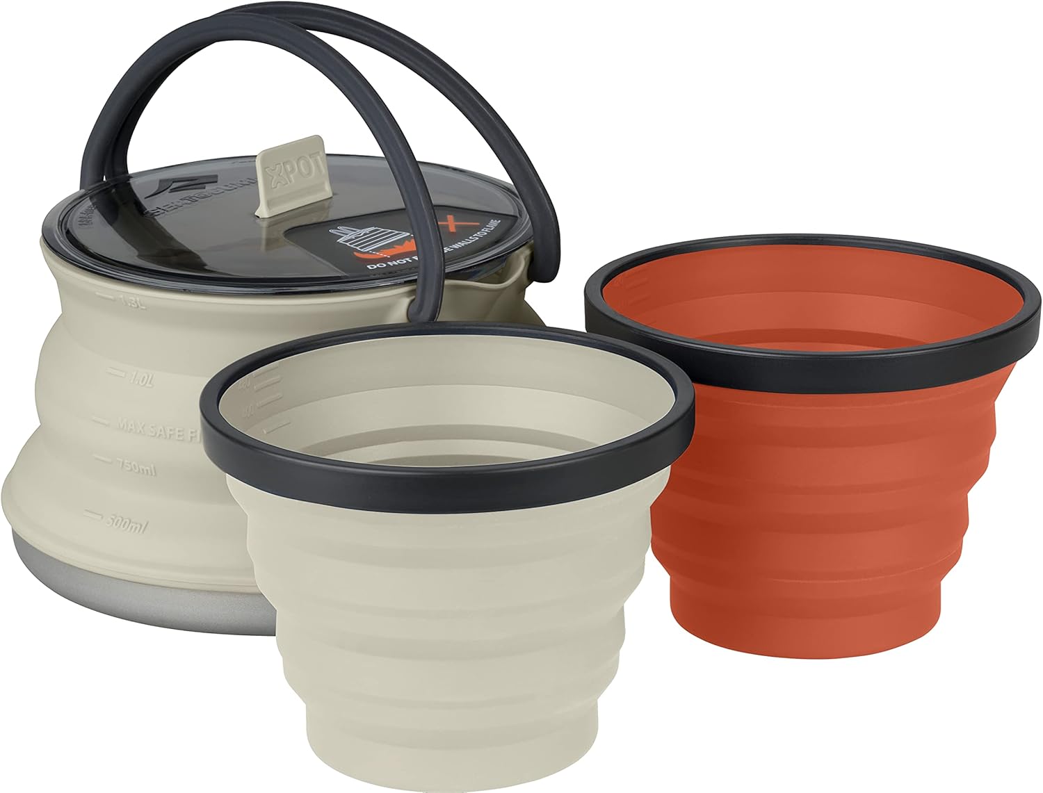 Sea to Summit X-Pot Collapsible Kettle and Mug Set for Backpacking and Camping
