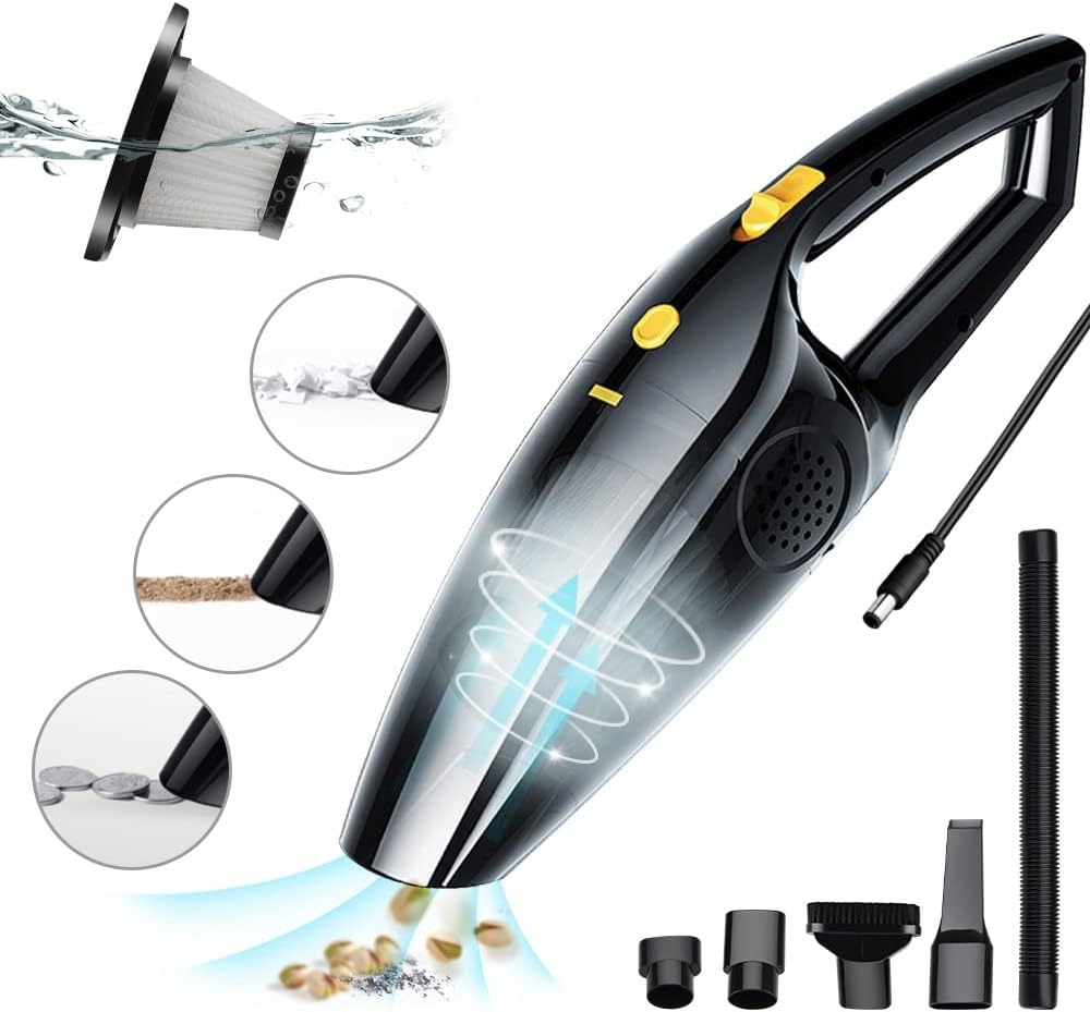 Handheld Vacuum, Lightweight Portable Hand Vacuum Cordless Rechargeable, for Home, Office, and Car Cleaning