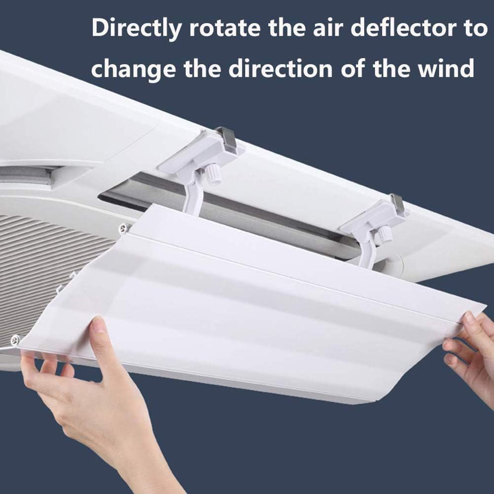 Air Conditioner Deflector for Central Ceiling Air Conditioning, Adjustable Angle, Easy Installation, Prevent Direct Air Blowing