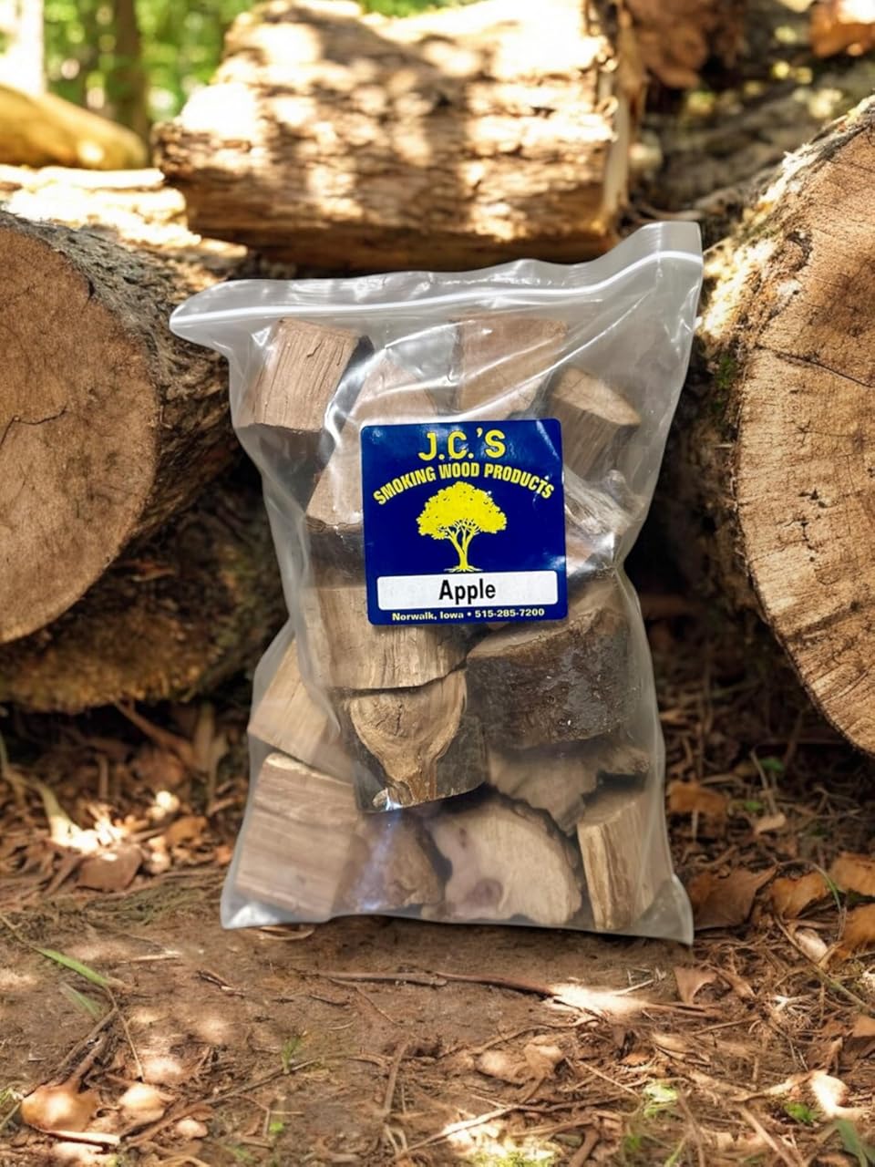 J.C.'s Smoking Wood Chunks - Premium 12PK Gallon Sized Bags of #2 Apple, Hickory, Wild Black Cherry & #1 Ash, Grape, Maple, Mulberry, Oak & Pecan,