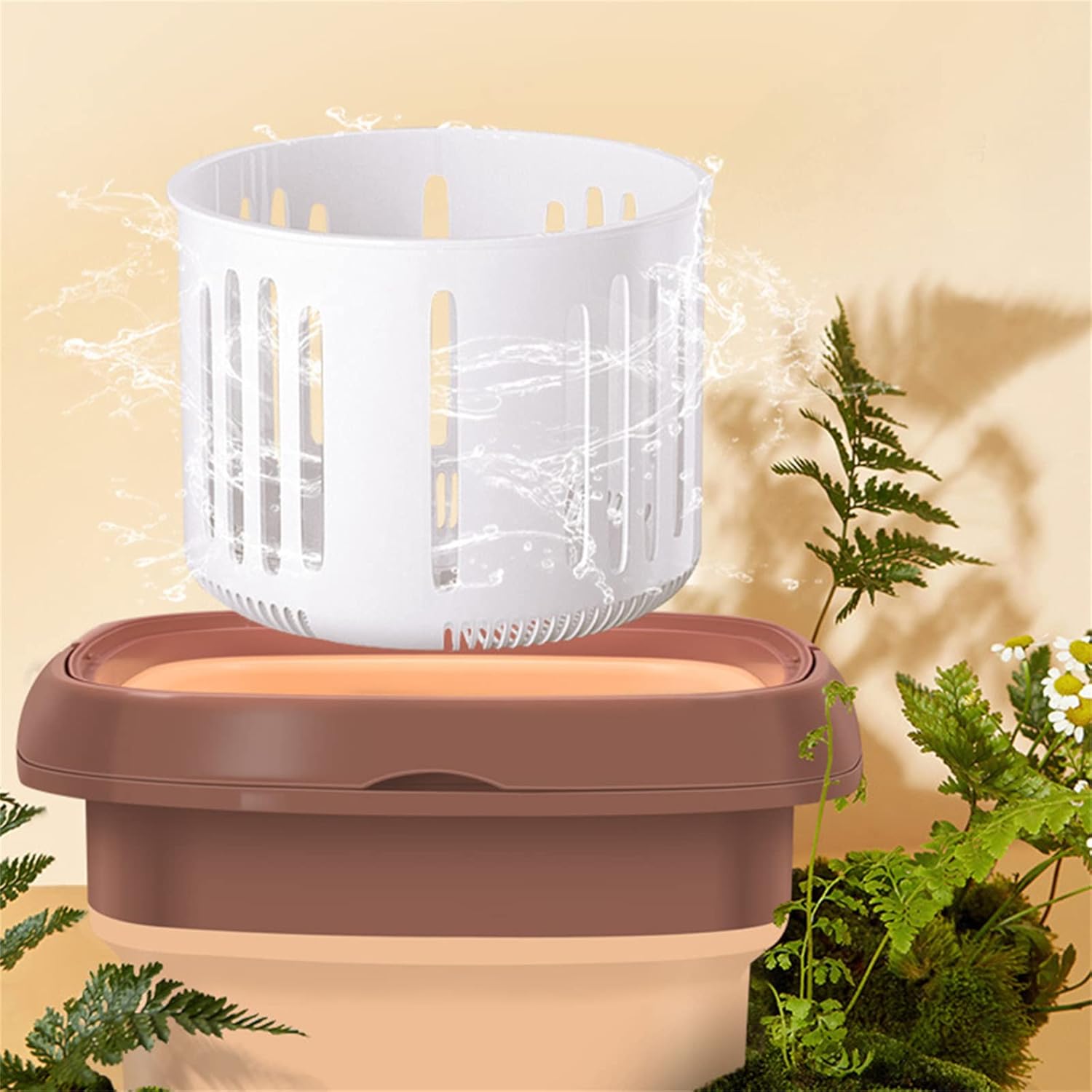 Portable Washing Machine,Foldable Mini Washing Machine,Small Washer for Baby Clothes, Underwear Or Small Items, Apartment, Dorm, Camping, RV Travel Laundry