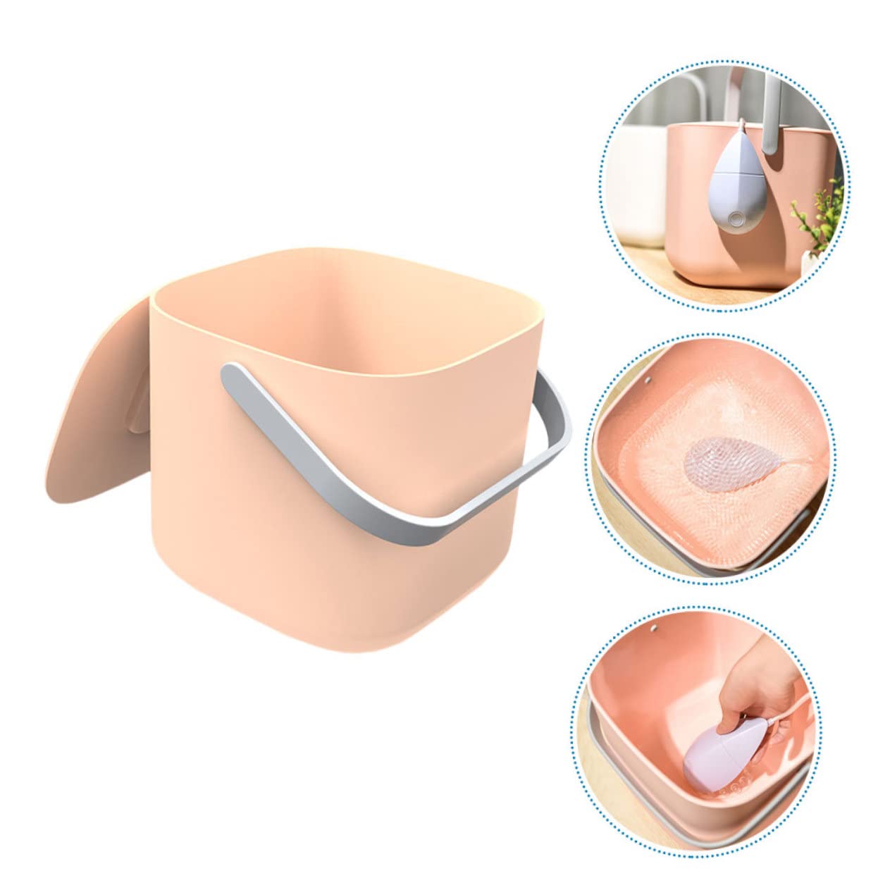 1pc Portable Mini Washing Machine Compact Tabletop Washer for Clothes Underwear and Items Suitable for Home Apartments and Travel