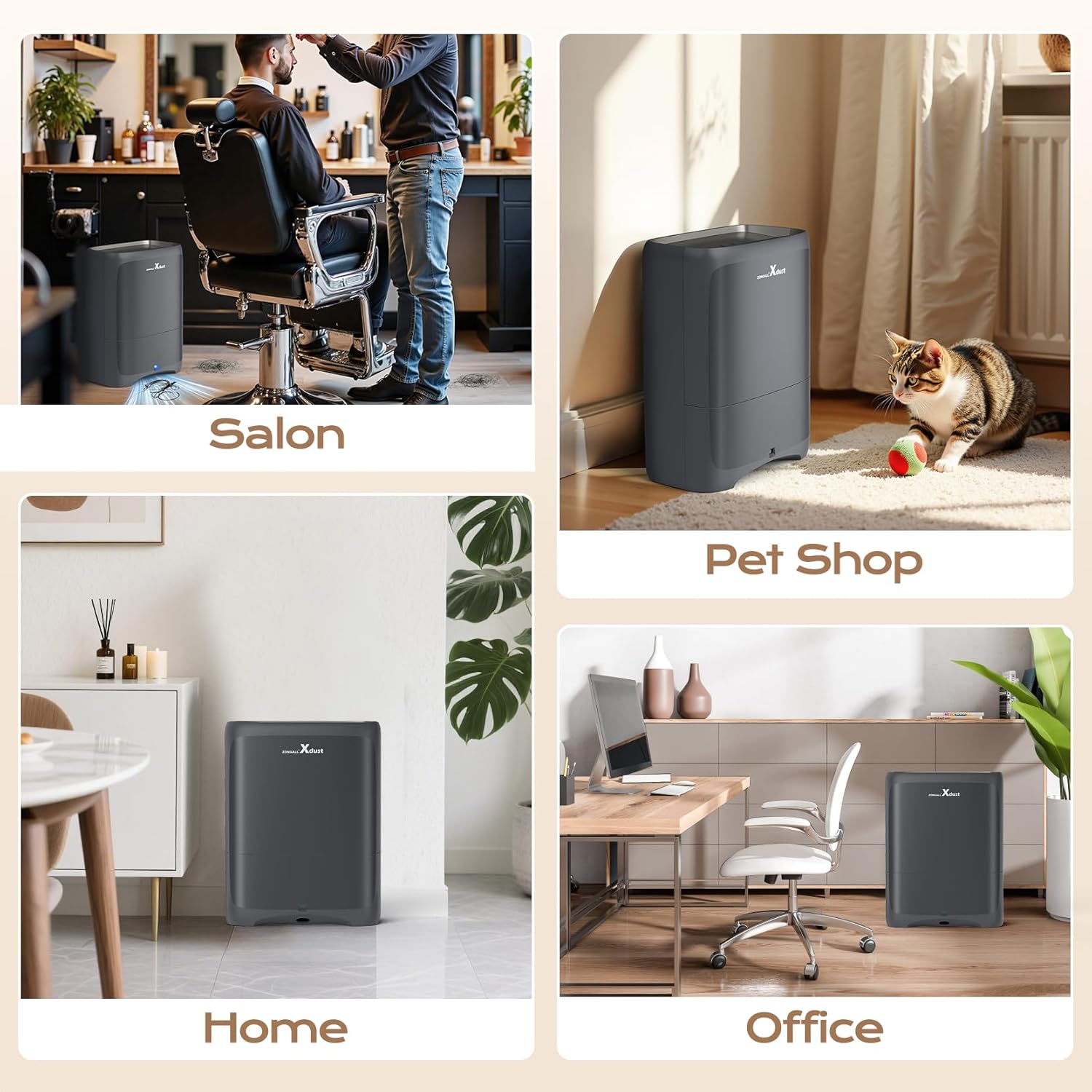 Touchless Vacuum Automatic Dustpan with Extra Filter, Hair Vacuum for Salons Pet Hair Food Dirt Home Kitchen, 6L Large Capacity Electric Dustpan Canister Vacuum Cleaner, 18000Pa Strong Suction