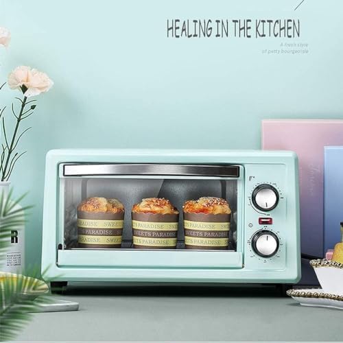 oven mini oven air fryer oven 11L Electric Oven, Stainless Steel Convection Countertop Toaster Oven Multi Function Mini Oven Toaster Oven Air Fryer, (Color : Pink) (Color : Mint Green, Size : Ones