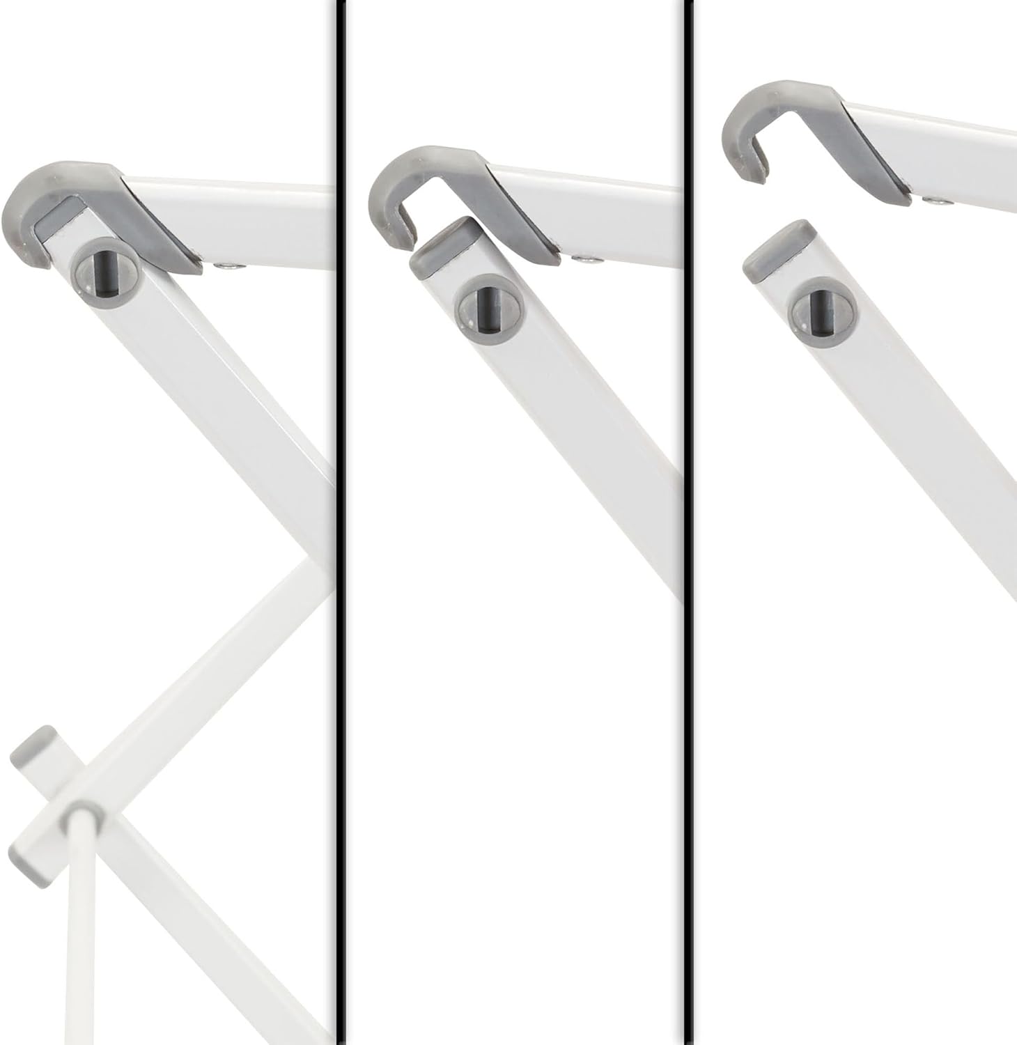 Household Essentials White 5119-1 Indoor Metal Clothes Drying Rack for Laundry