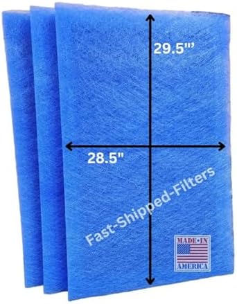 Fast-Shipped-Filters 3 Pack compatible with 30x32 Dynamic electronic air cleaner replacement polarized filter pads refill Blue