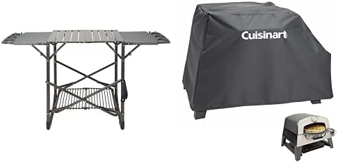 Cuisinart Portable Grill Stand Bundle with Pizza Oven Cover
