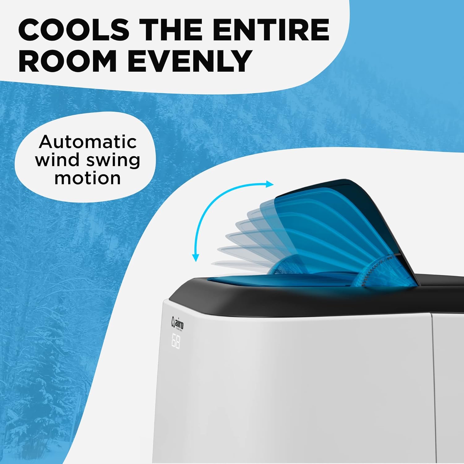 AIRO Portable Air Conditioners 10,000 BTU, AC Unit Floor Standing with Remote Control & DIY Installation Kit, New 2025 model