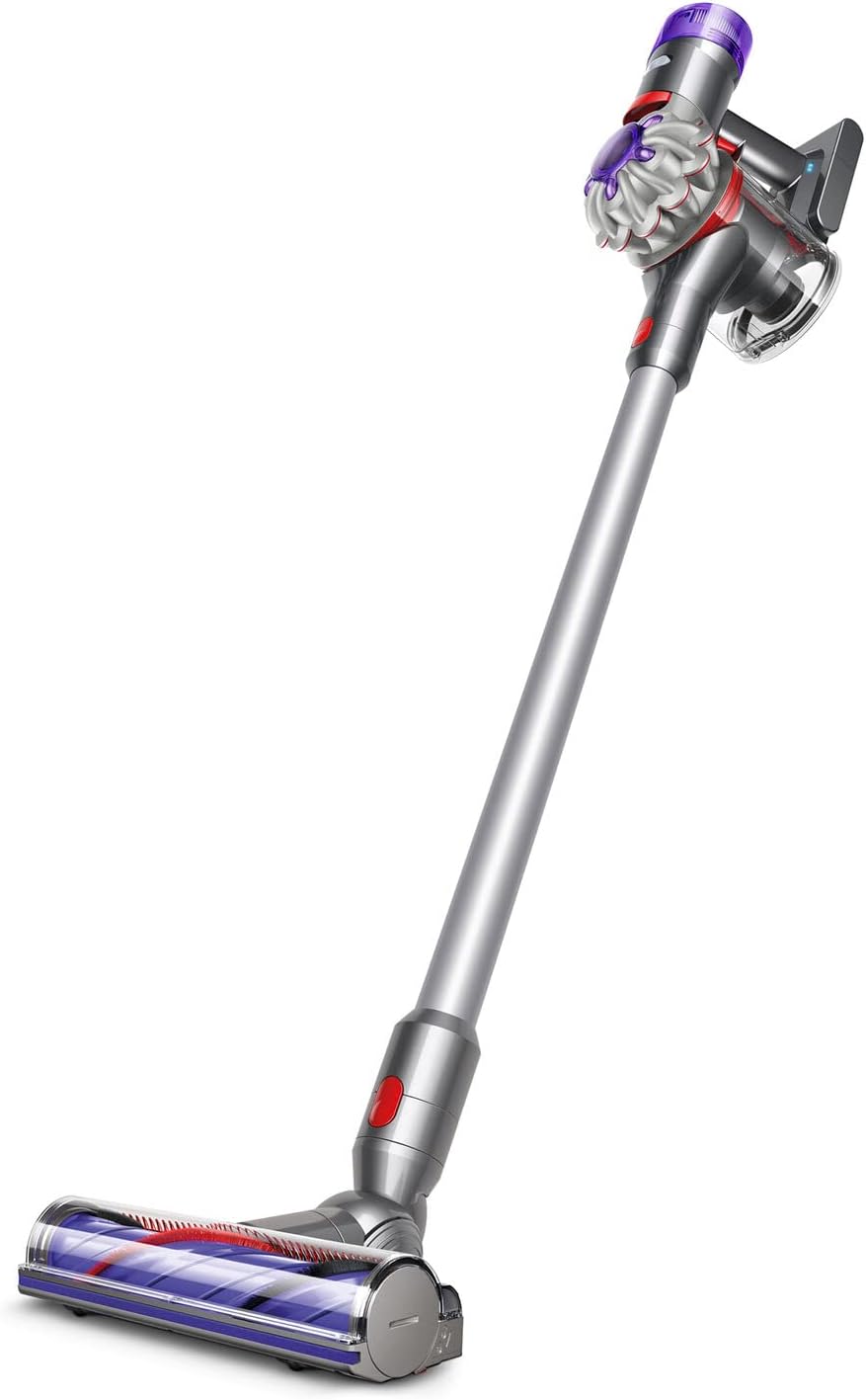 Dyson V7 Advanced Cordless Stick Vacuum Cleaner - Silver - Light Weight to Clean up high, Battery Operated, Portable (Renewed)