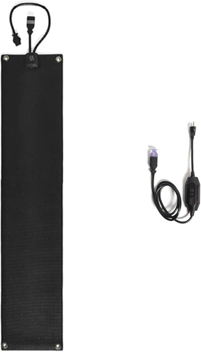 HeatTrak Heated Snow Melting Mat with Power Cord for Stairs - Heated Outdoor Mats - Electric Snow Melting Mats for Winter Snow and Ice Removal - No-Slip Stair Heating Mats (10