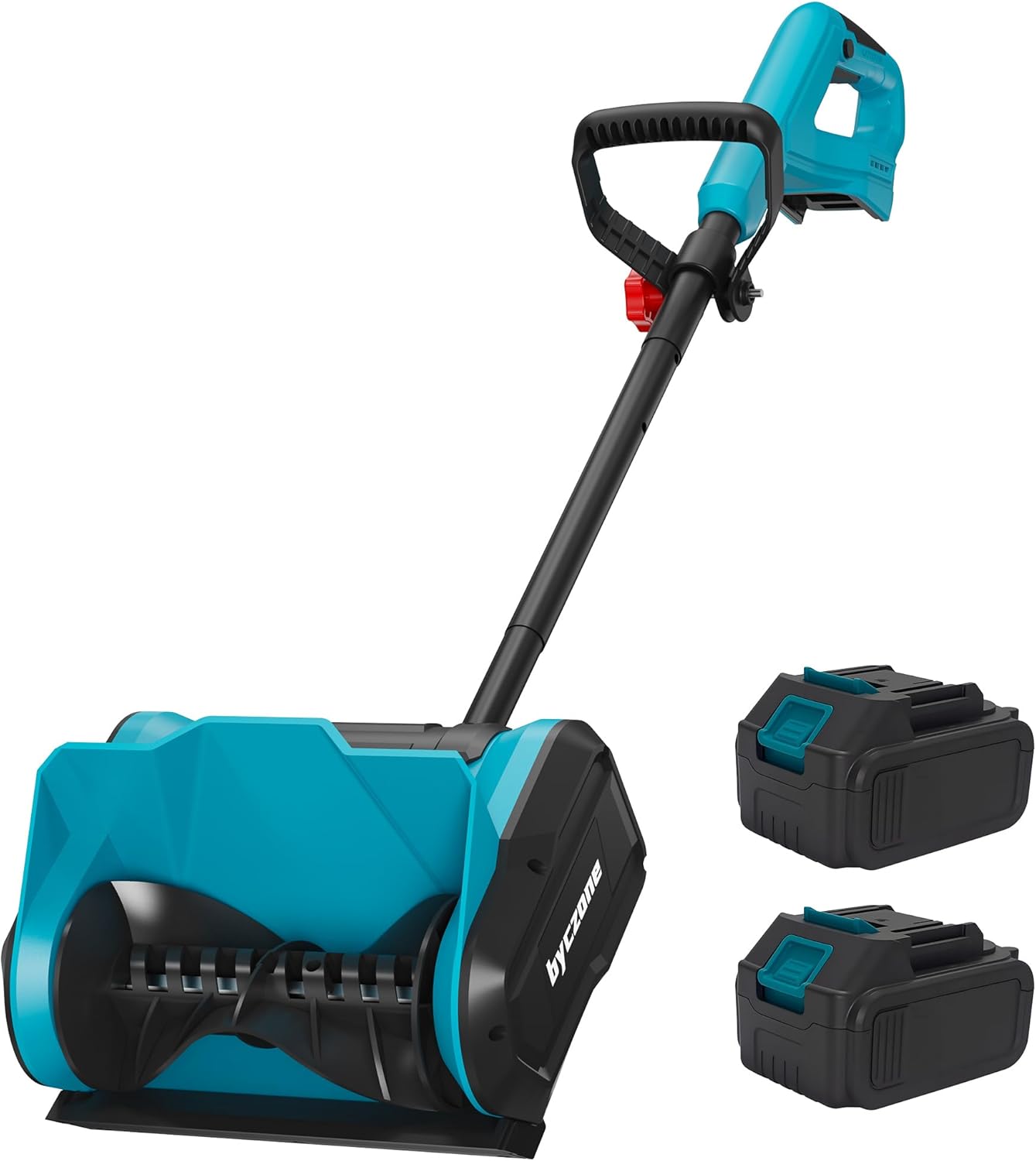 Cordless Snow Shovel, Electric Snow Blower, 26FT Throw Distance, Battery Snow Thrower, Winter Snow Removal Tool for Home, Yard and Patio, Lightweight 9lb, Includes 2pcs 4.0Ah Battery and Charger