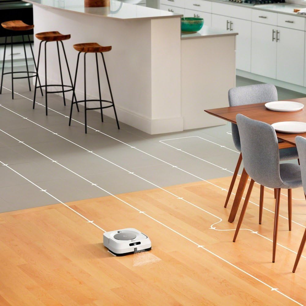 iRobot Braava Jet M6 (6110) Ultimate Robot Mop- Wi-Fi Connected, Precision Jet Spray, Smart Mapping, Works with Alexa, Ideal for Multiple Rooms, Recharges and Resumes (Renewed)
