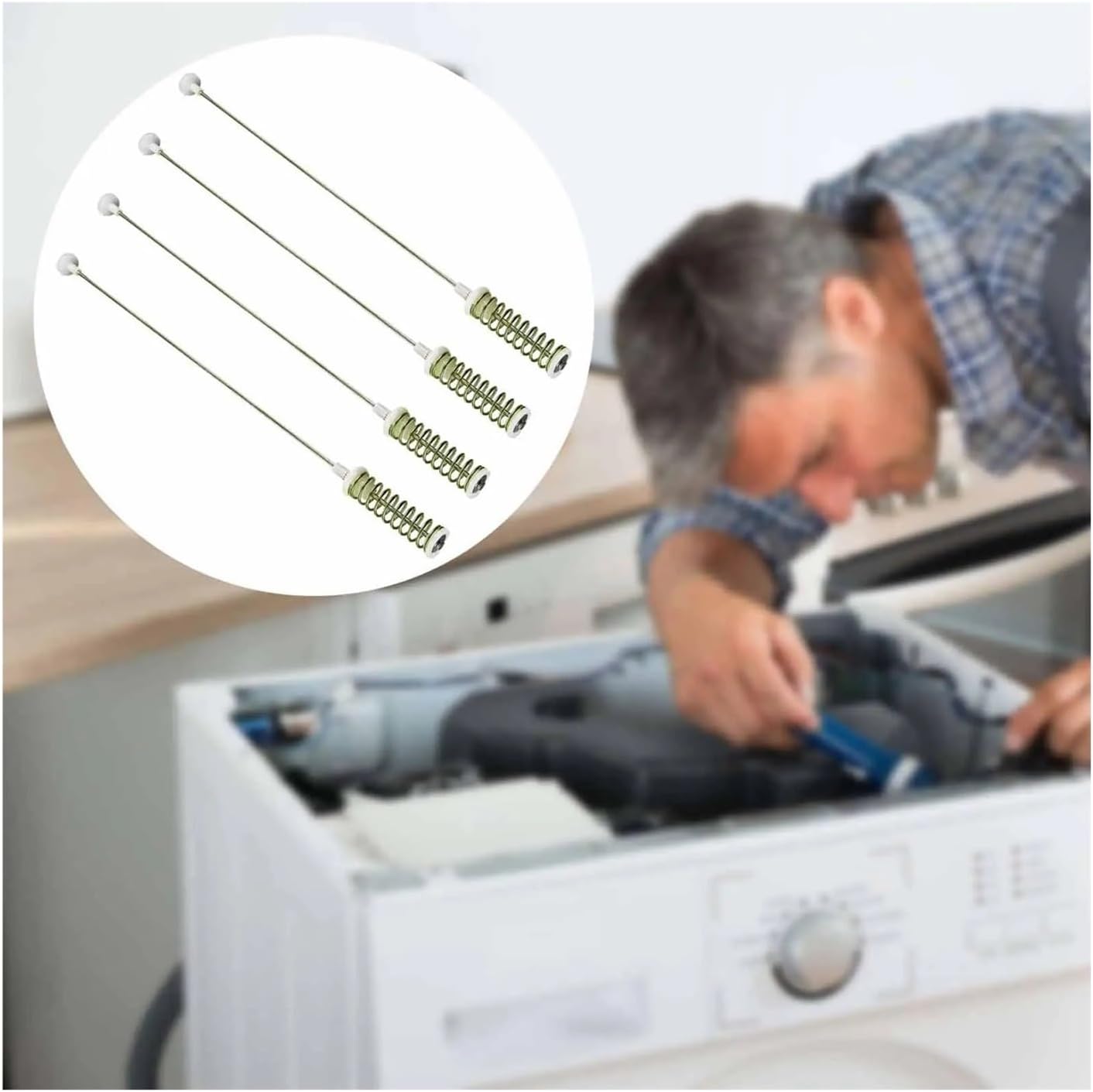 4 Pieces DC97-16350E Washers Hanging Rod Laundry Appliance Parts