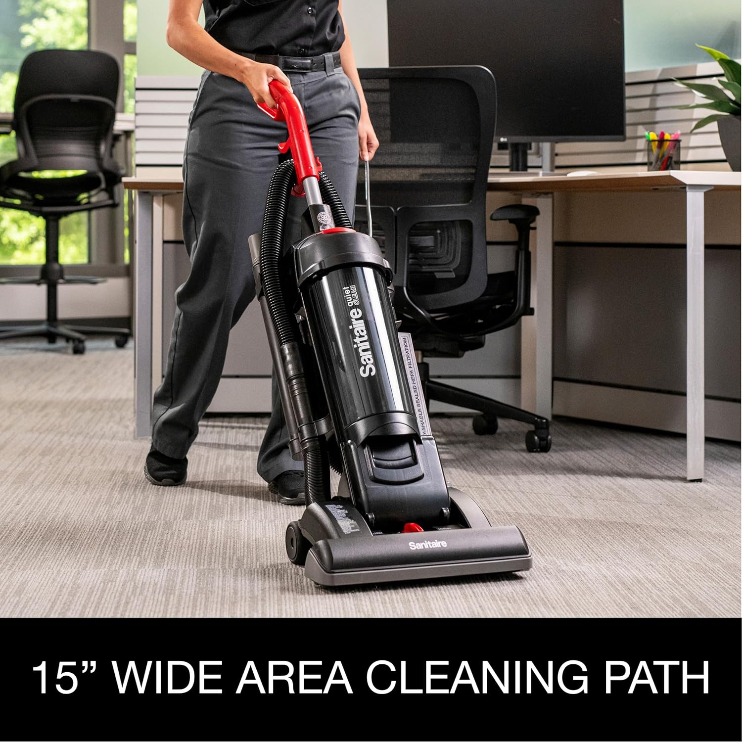Sanitaire Force Upright Commercial Vacuum SC5845D,Black