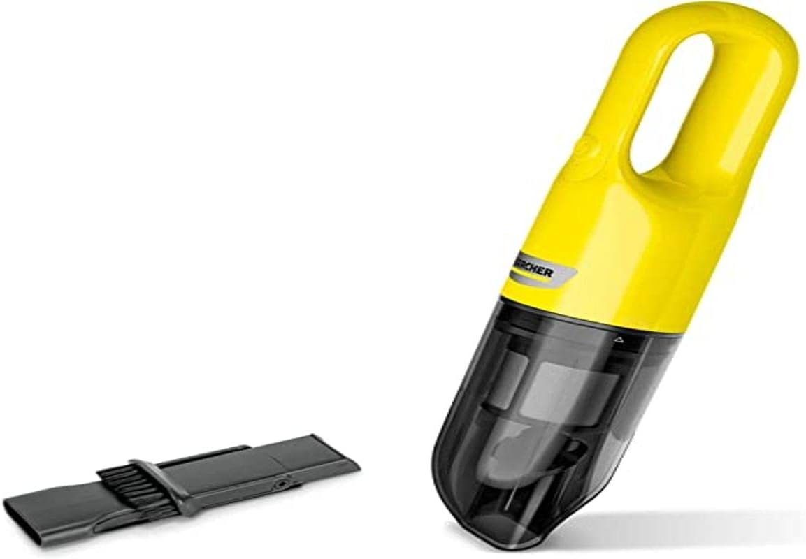Kärcher CVH 2 Compact and Light Crumb Vacuum Cleaner for Quick Use, Dust Bag: 0.15 L, Weight: 0.65 kg, 7.2 V Battery, USB Charger, 2-in-1 Range Tool