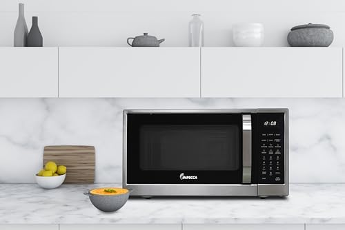 Impecca 1.3 Cu. Ft. Microwave Oven with Powerful Convection, Air fry, Roast, Large 12.8