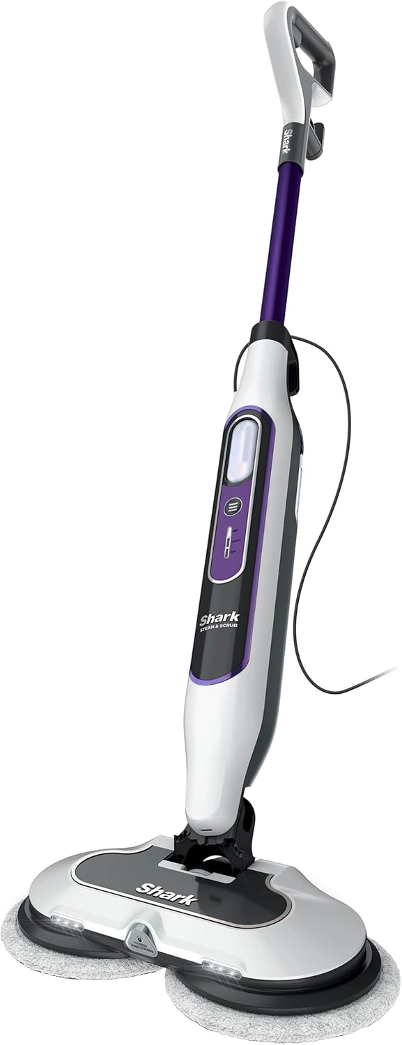 Shark S8201 Steam & Scrub with Steam Blaster Technology All-in-One Hard Floor Steam Mop with 3 Steam Modes & LED Headlights, Purple (Renewed)